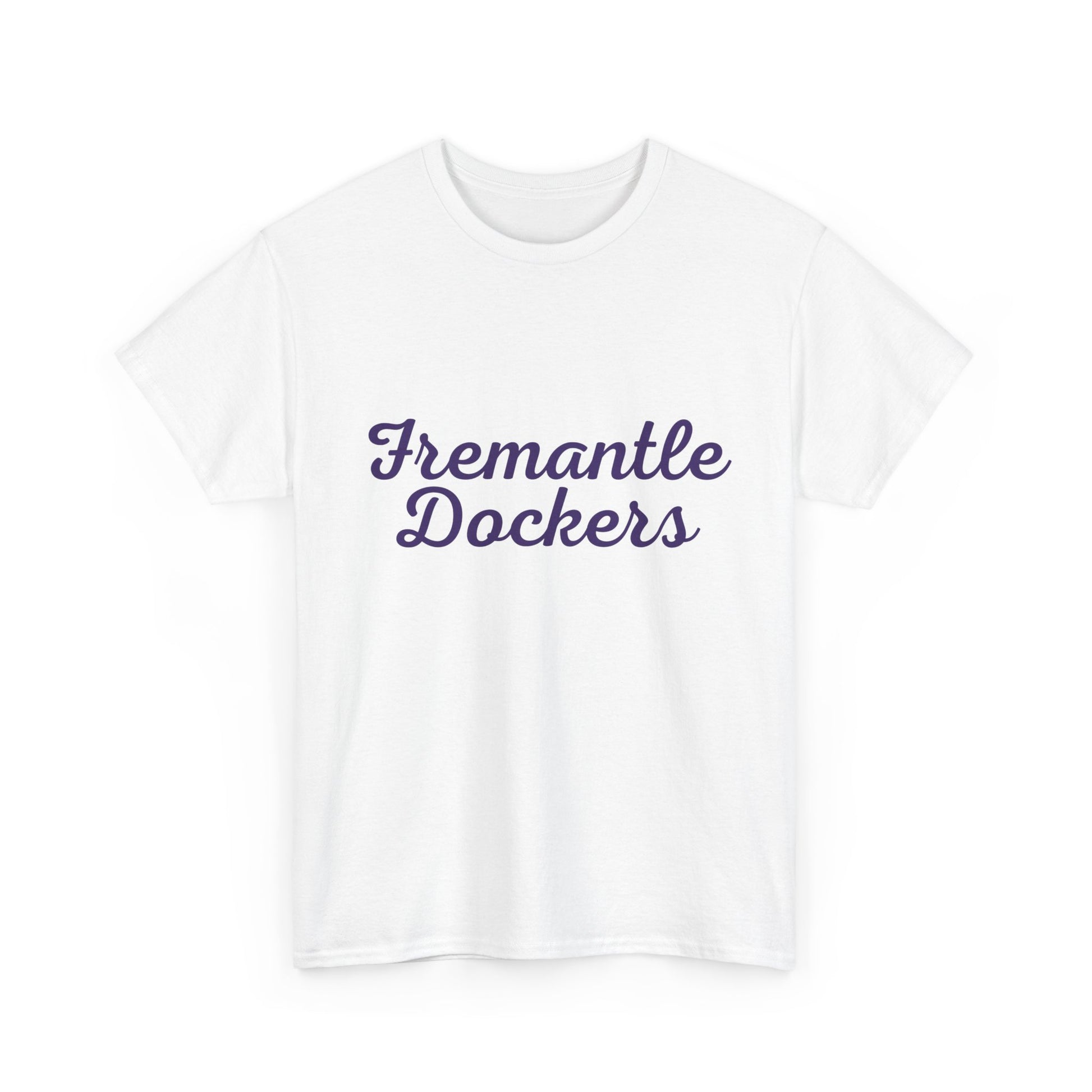 Purple and white Fremantle Dockers shirt for AFL fans