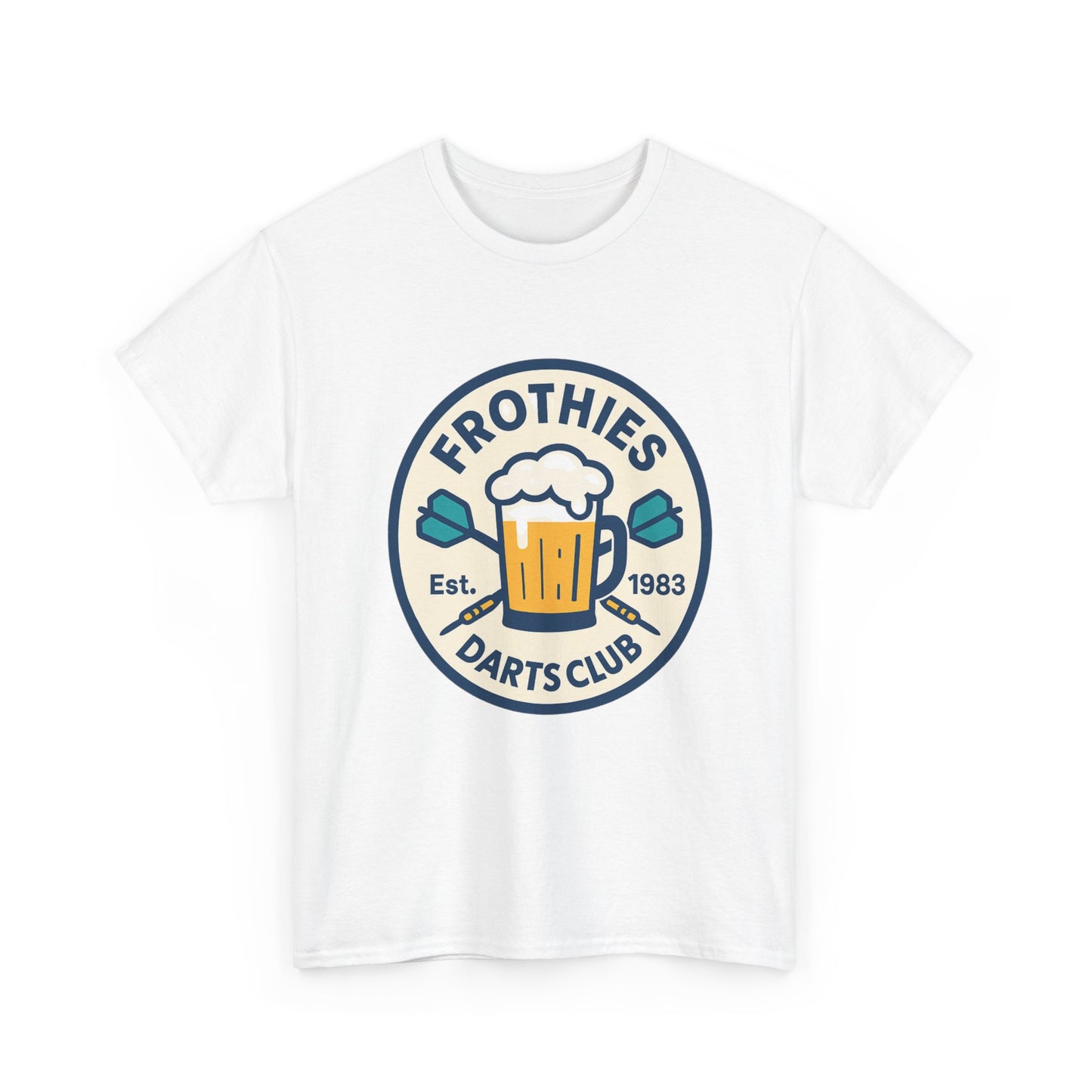 Funny Australian shirt for beer drinkers and smokers – Frothies & Darts Club design