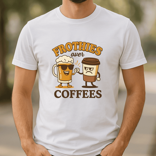 beer and coffee lover gift to wear to the pub with mates