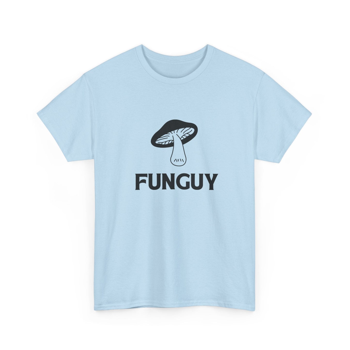 Funguy shirt with cute mushroom graphic – punny tee perfect for BBQ laughs