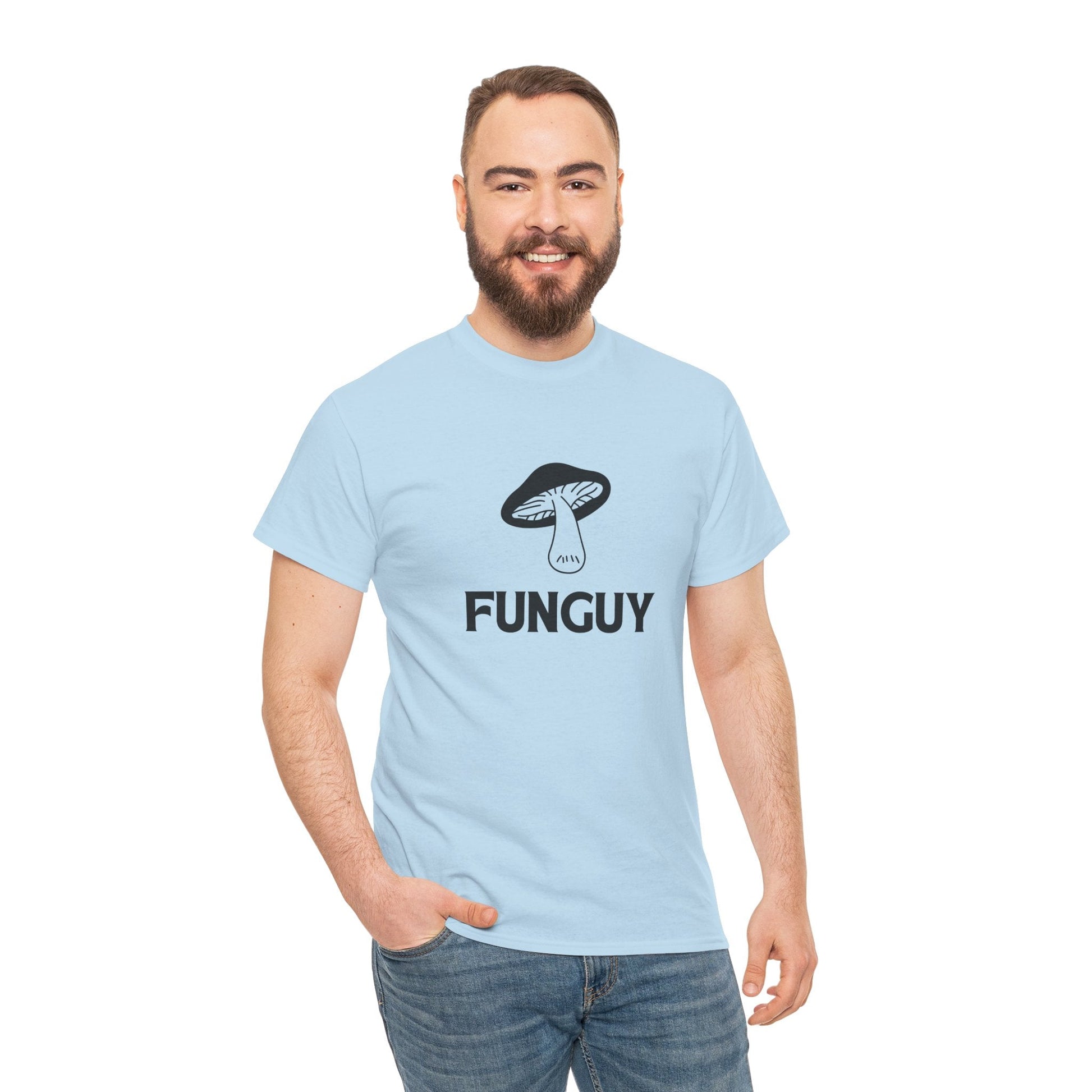 Hilarious ‘Funguy’ tee – perfect gag gift with mushroom art and dad joke energy