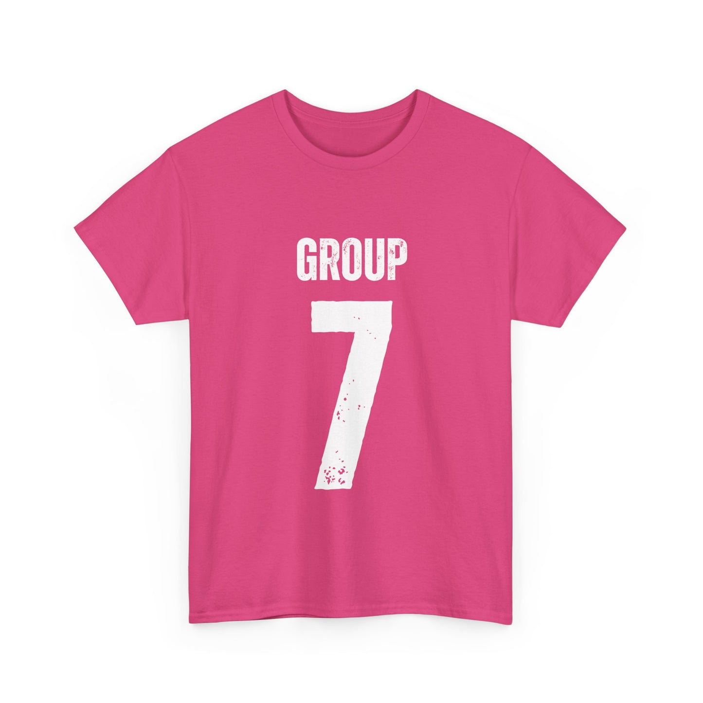 Viral Group 7 TikTok meme t-shirt with bold text design
