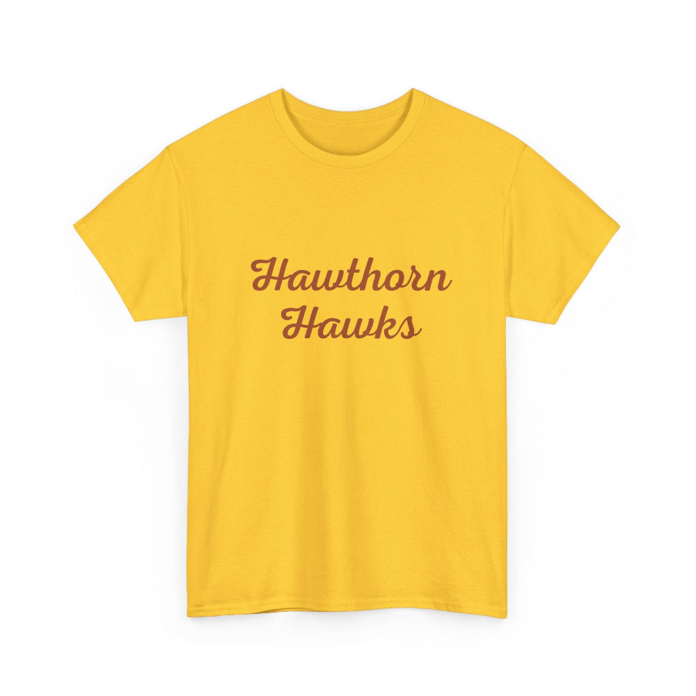 Hawthorn Hawks AFL team colours t-shirt for game day at the MCG