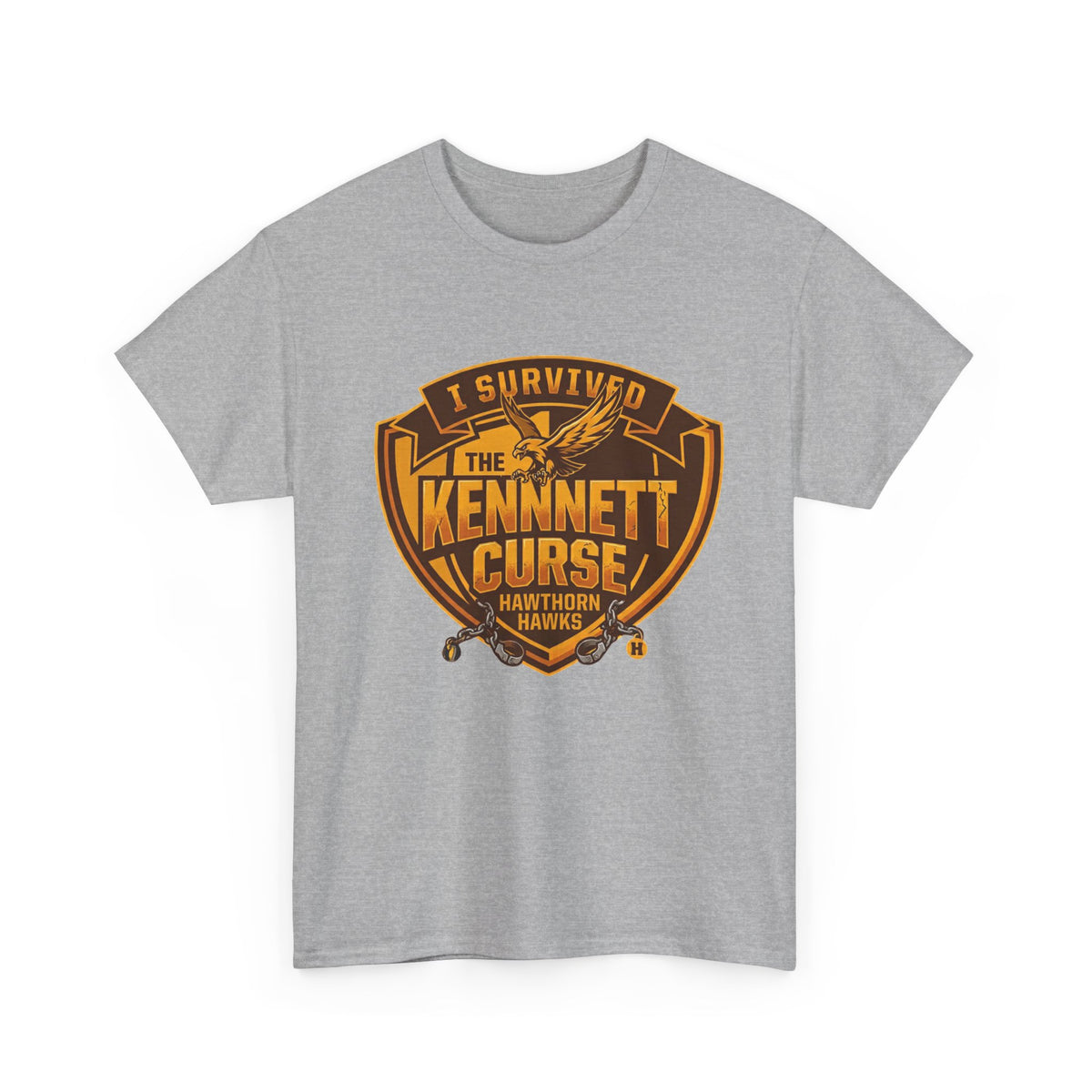 Funny Hawthorn Hawks supporter tee celebrating surviving the Kennett Curse