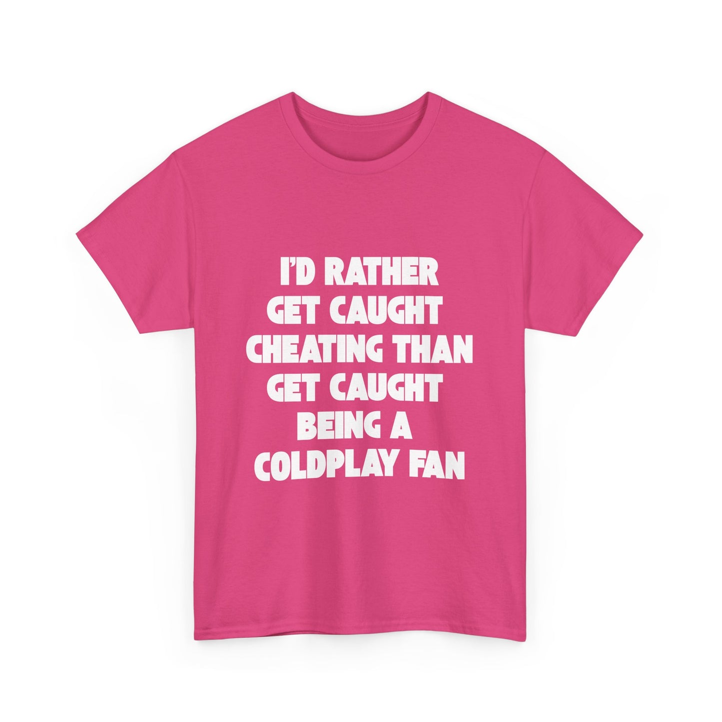 Coldplay concert affair satire t-shirt – office gossip inspired
