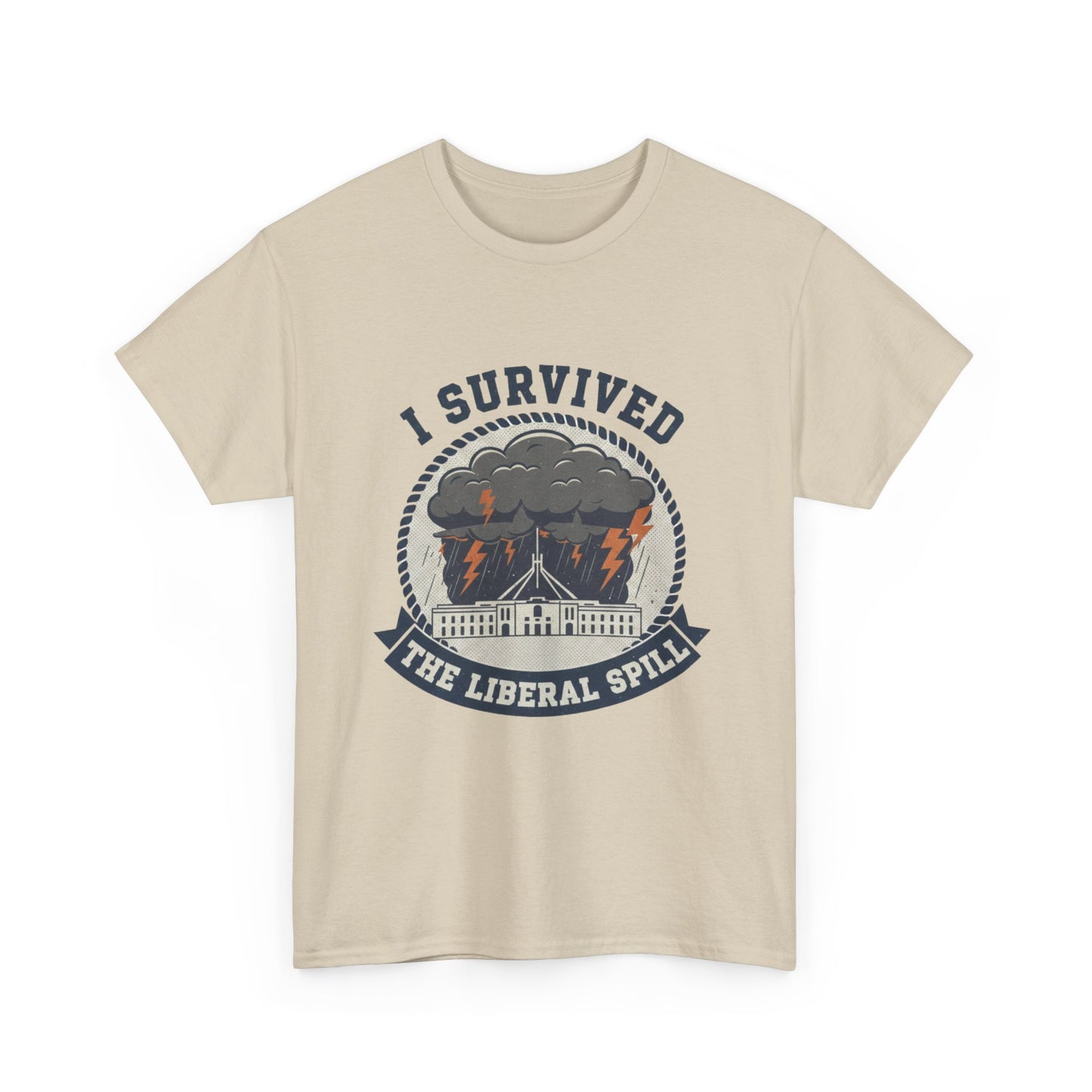 Aussie political satire tee about surviving leadership spill era