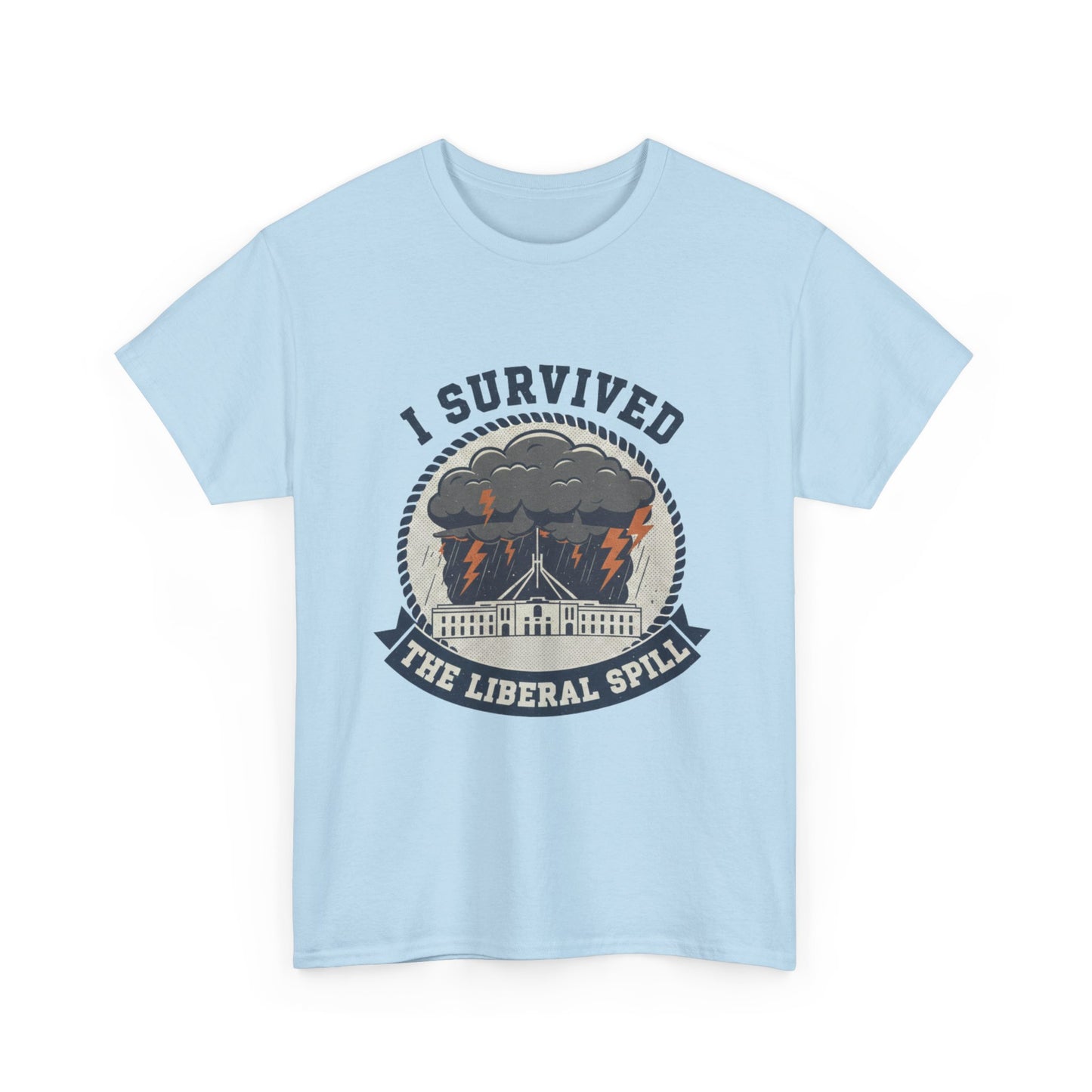 Australian current affairs joke shirt about party leadership spills
