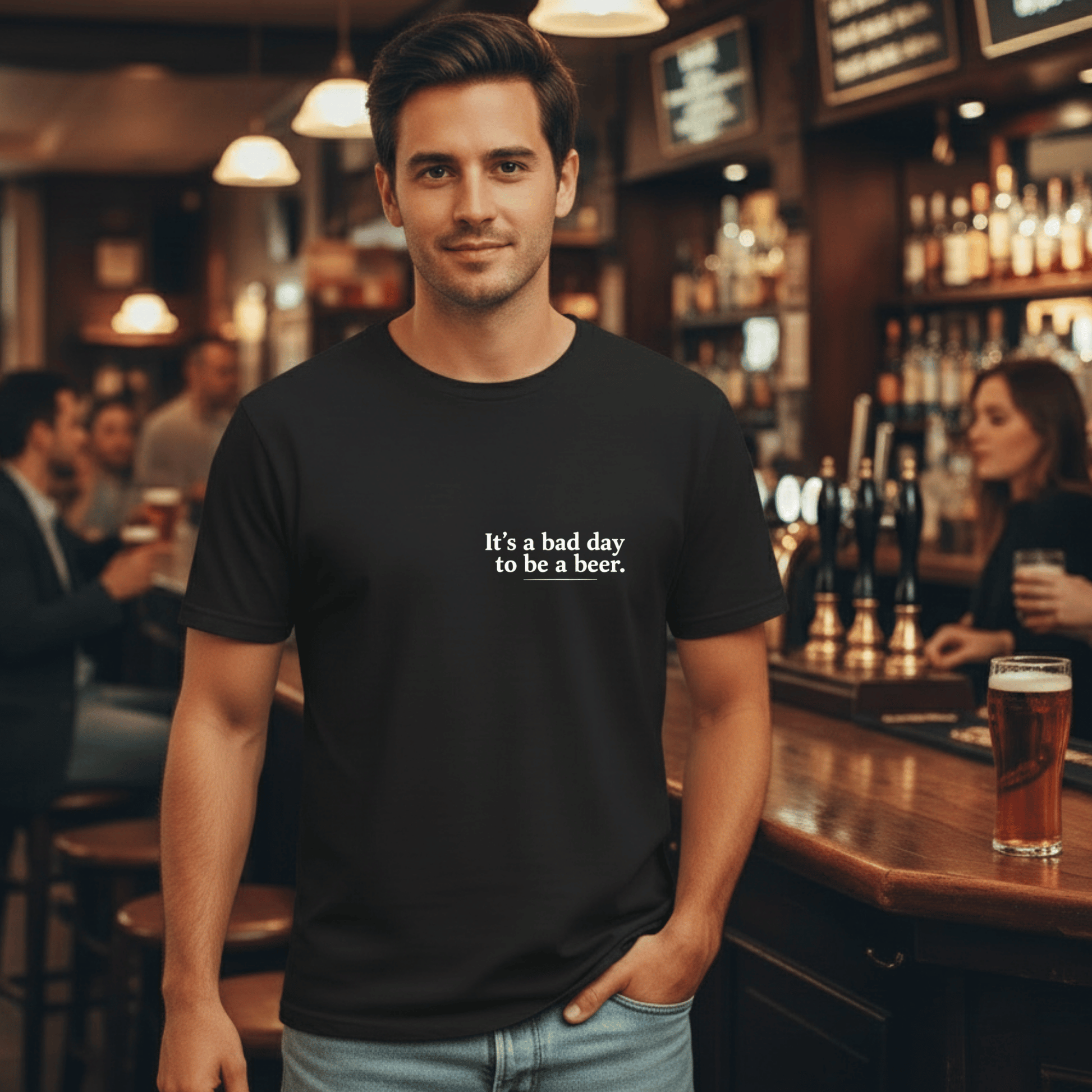 Funny Australian slogan t-shirt It’s a Bad Day to Be a Beer