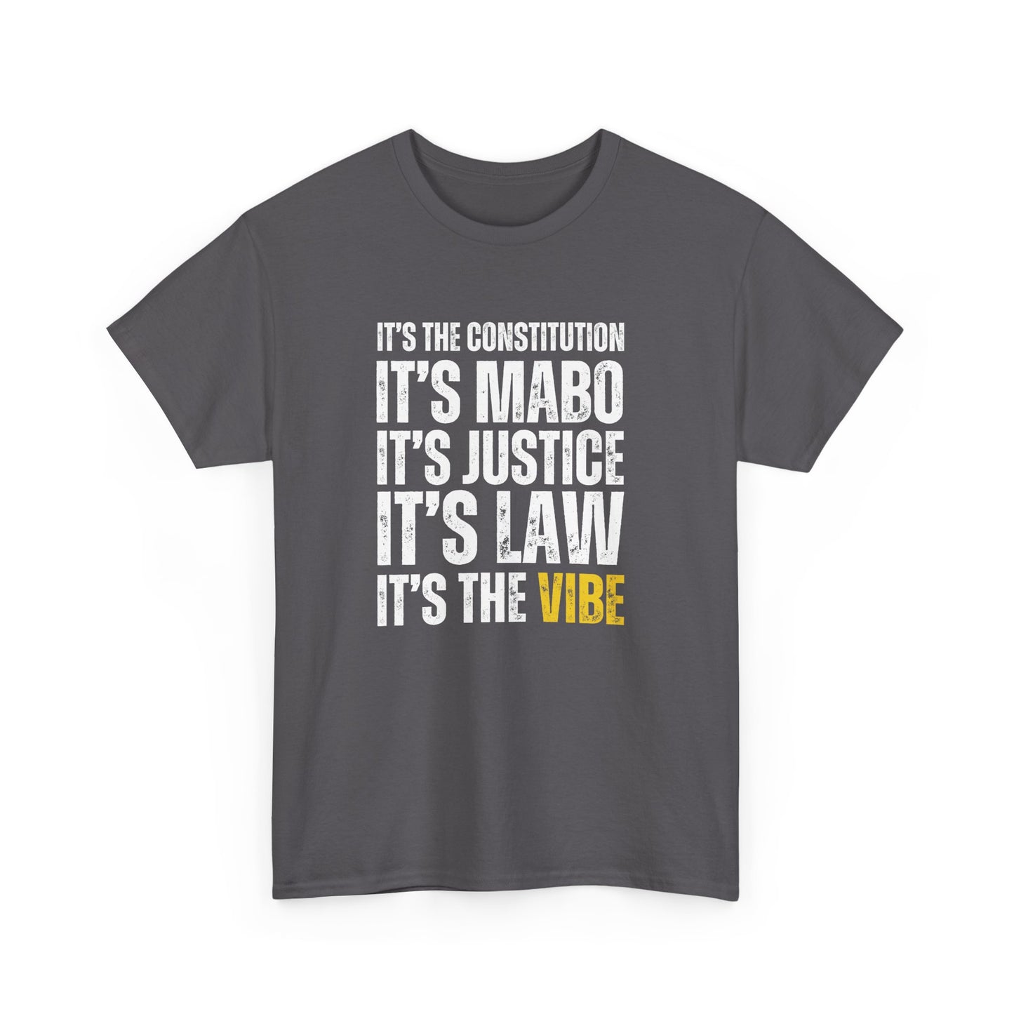 "It's the Vibe" graphic tee, a tribute to the iconic The Castle quote and the Mabo land rights case.