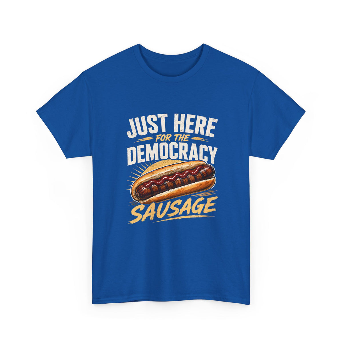 Funny Aussie voting day shirt saying Just Here for the Democracy Sausage