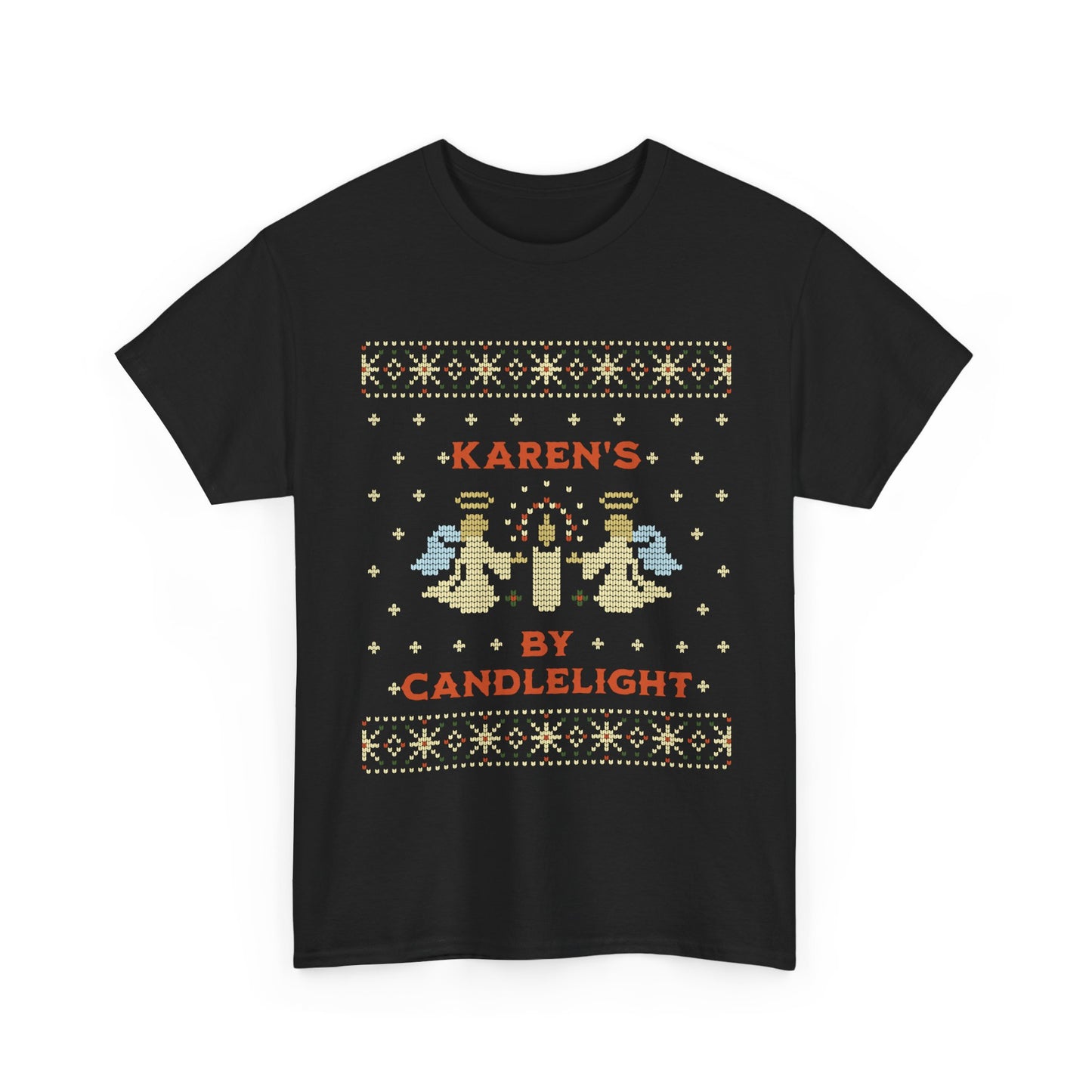 Funny Karen’s by Candlelight Christmas T-Shirt with festive design