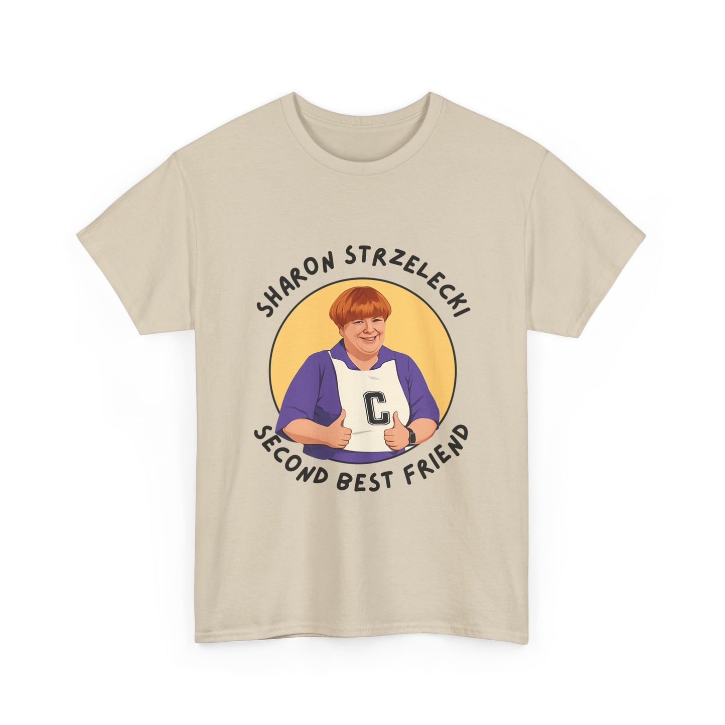 Funny Aussie comedy tee featuring Sharon Strzelecki quote