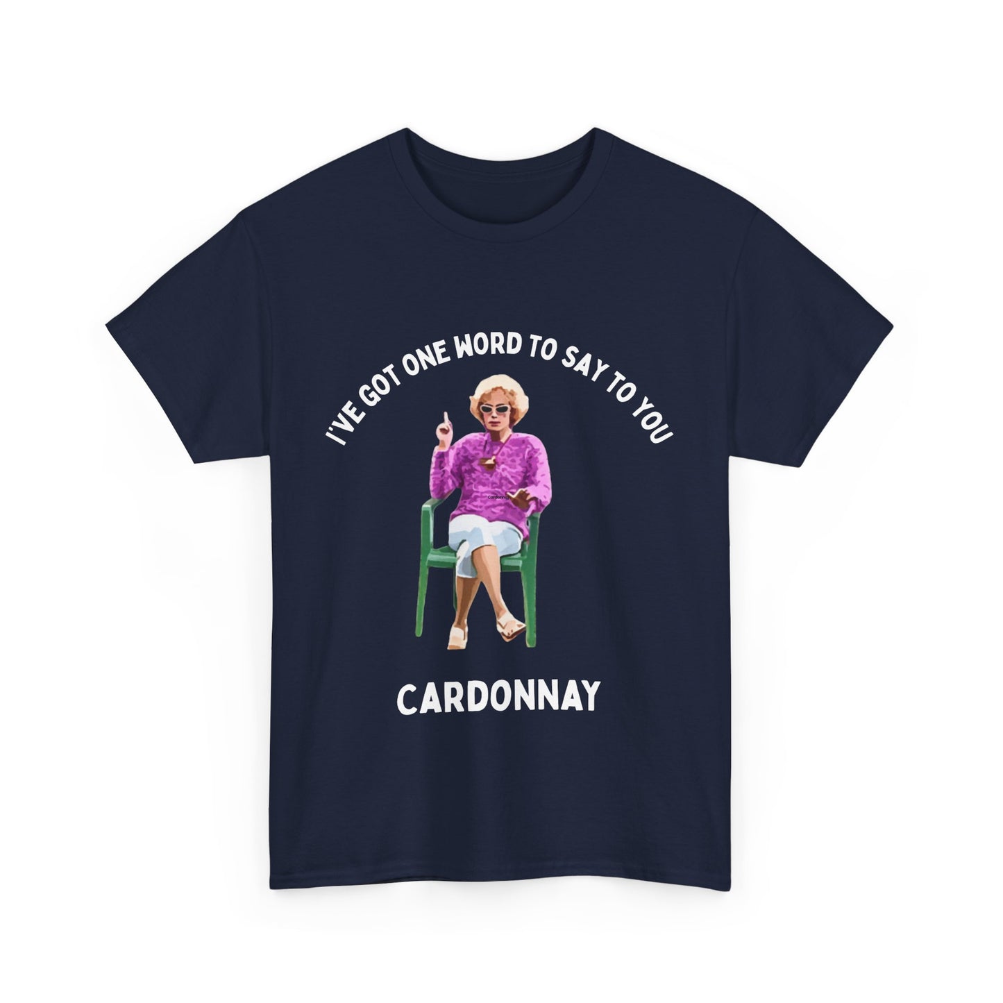 Aussie pop culture t-shirt featuring Kath Day Knight and wine quote