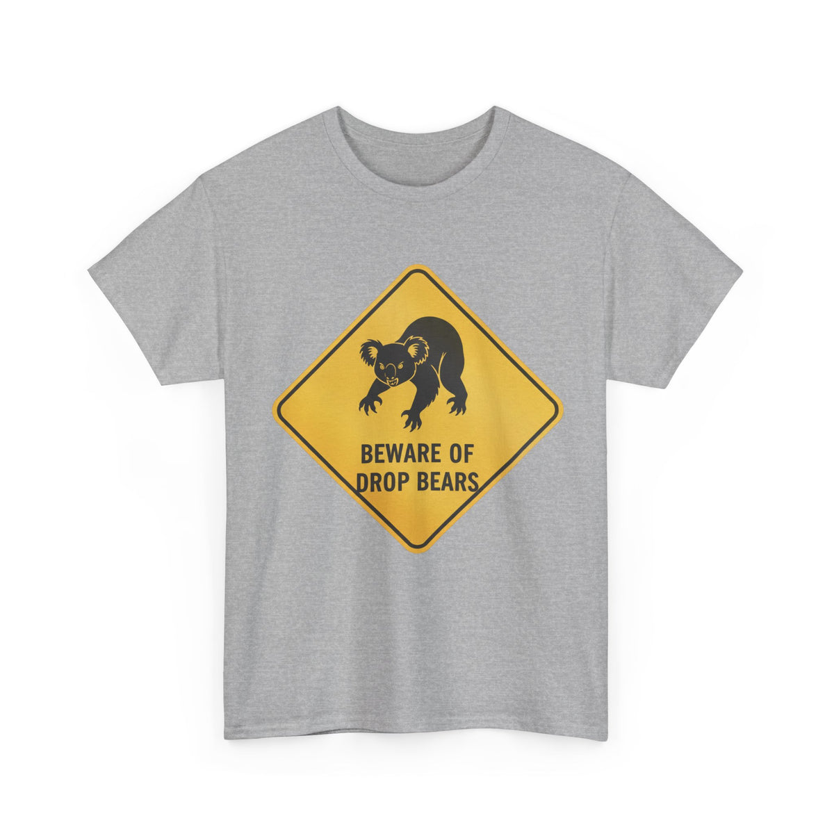 Tourist joke Australia drop bear koala road sign tee