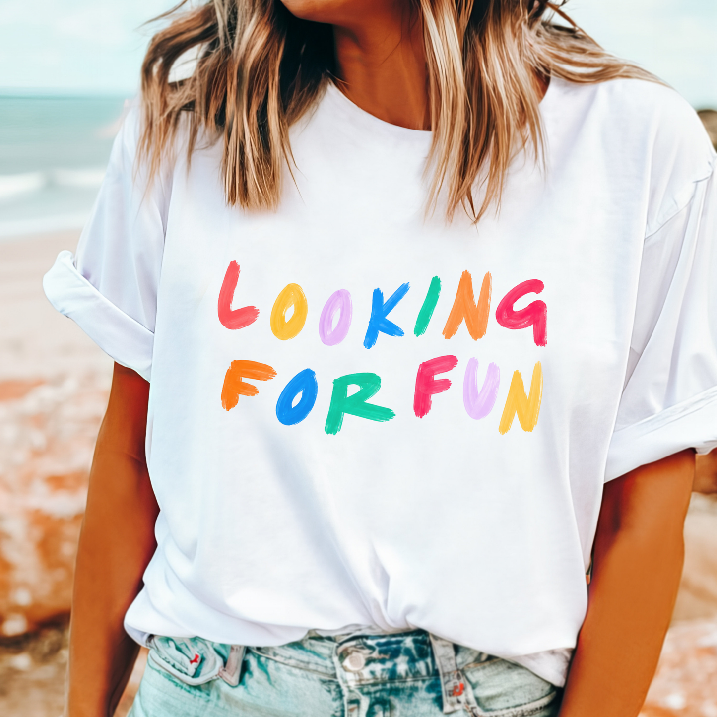 Looking for Fun T-Shirt | Kylie-Inspired Retro Pop Tee