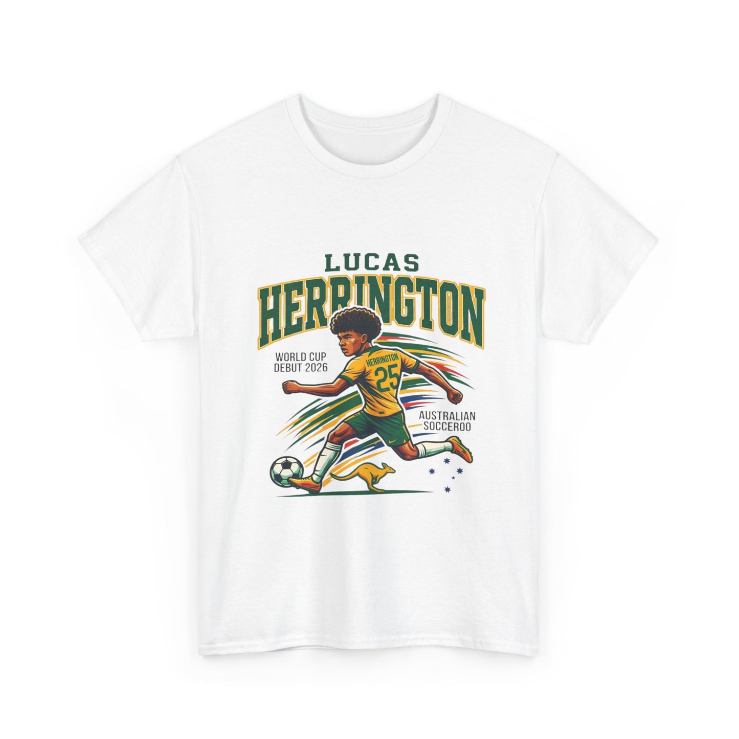 Funny Lucas Herrington Australia football fan tee for Socceroos supporters during the FIFA World Cup.