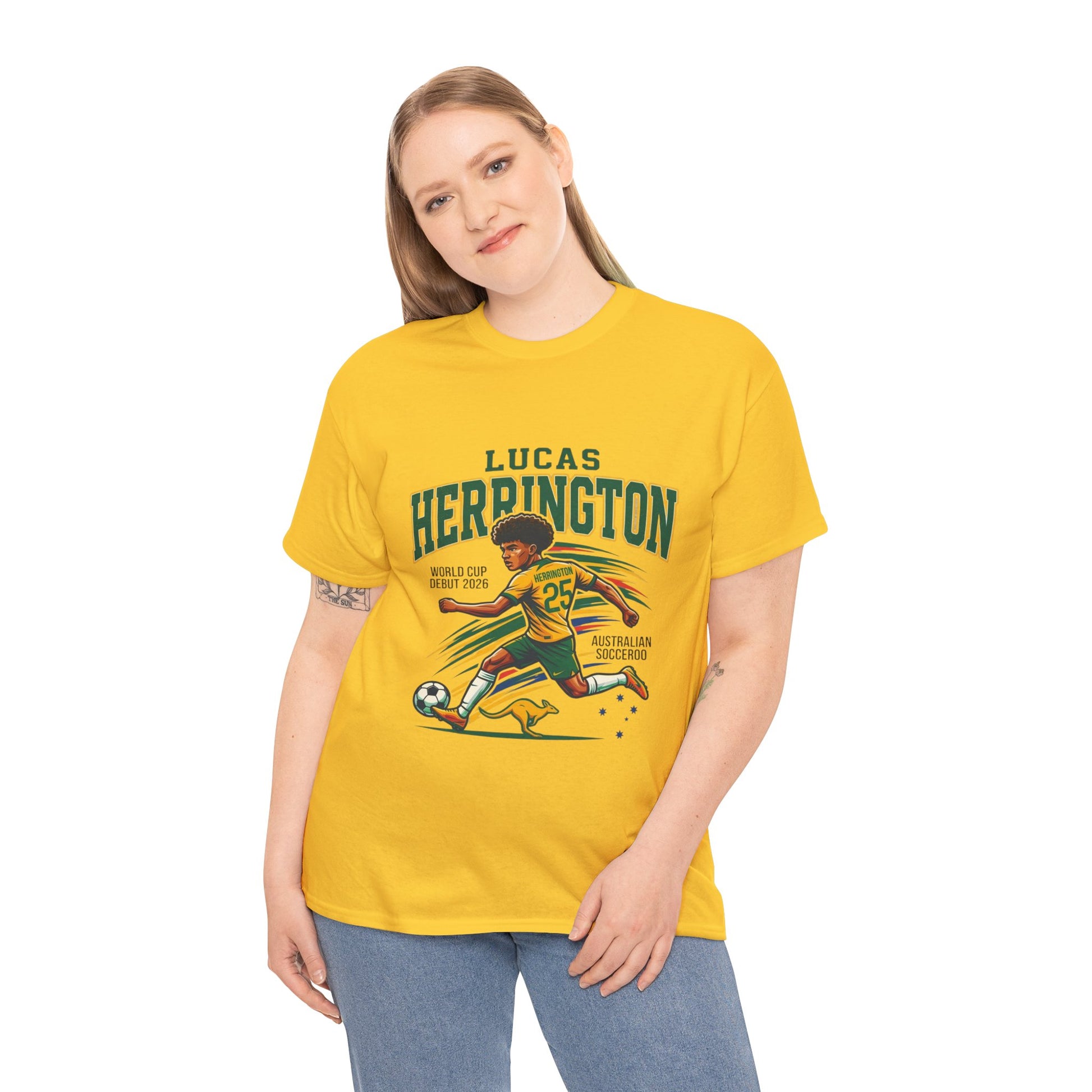 Lucas Herrington Australian World Cup football shirt perfect for Socceroos supporters and sports fans