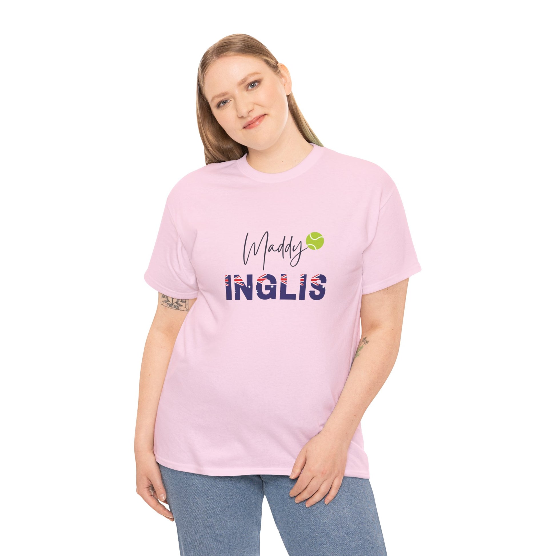 Maddison Inglis tennis t-shirt supporting the Australian women’s professional tennis player