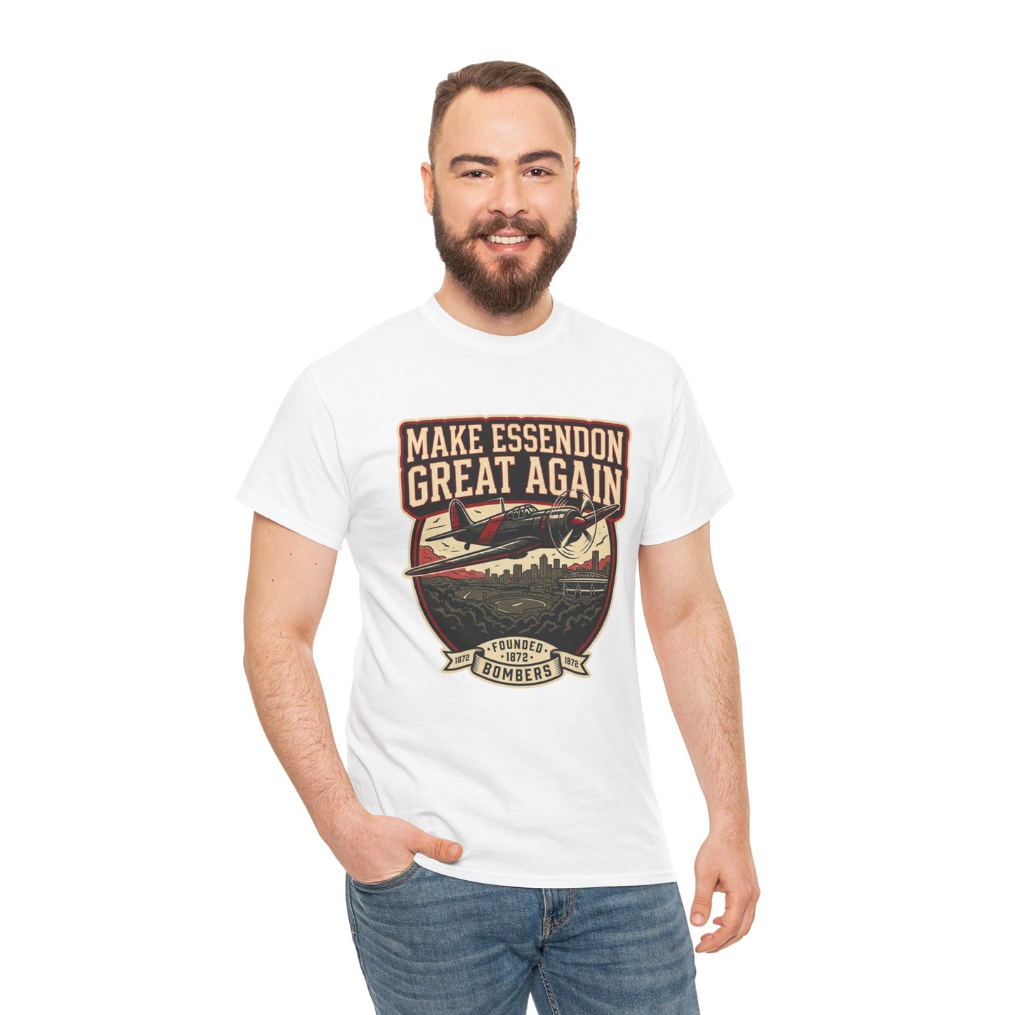 Make Essendon Great Again T-Shirt | Funny Bombers AFL Fan Tee