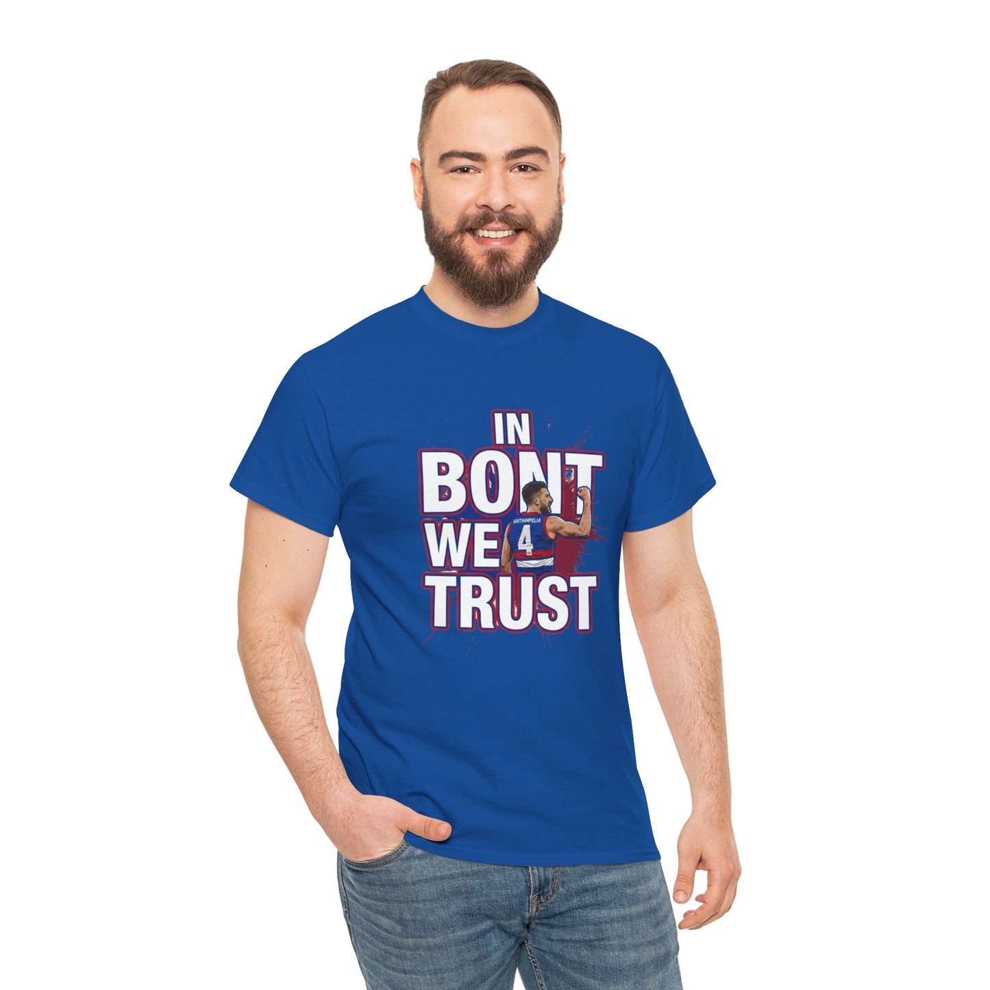 Western Bulldogs Fan T-shirt - "In Bont We Trust" Premium Graphic Tee