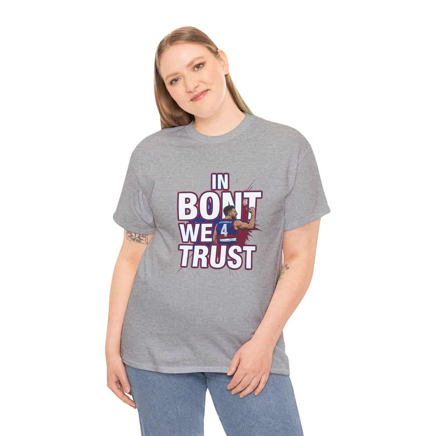 Western Bulldogs Fan T-shirt - "In Bont We Trust" Premium Graphic Tee