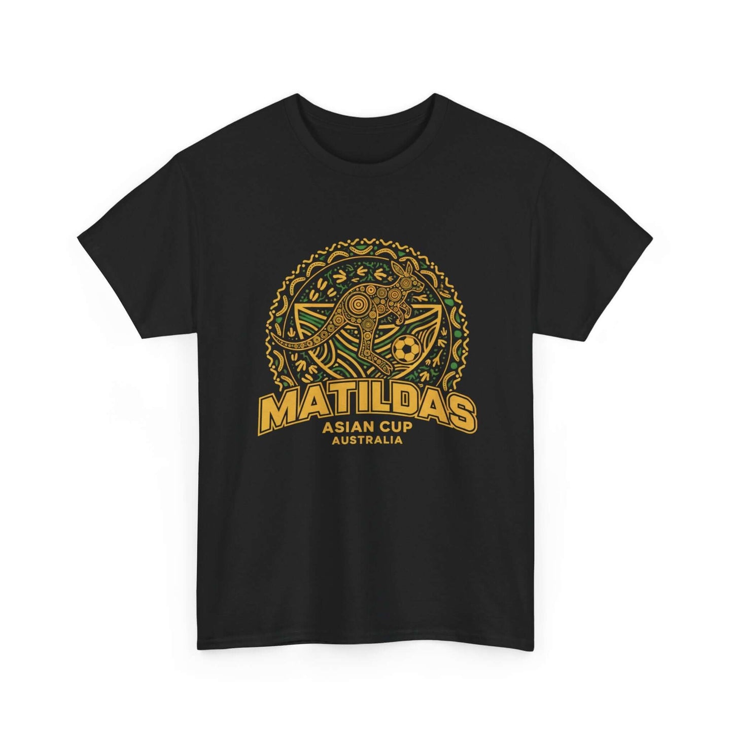 Australian women’s football Matildas shirt with Aboriginal art design