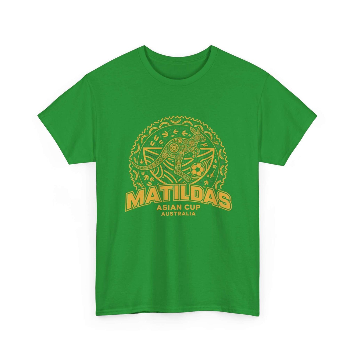 Matildas Asian Cup fan t-shirt celebrating Indigenous Australian culture