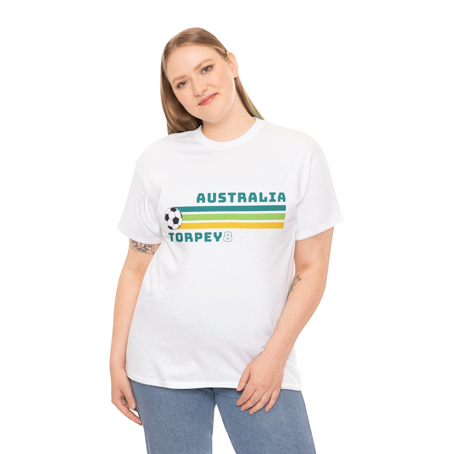 Vintage inspired women’s soccer t-shirt Kaitlyn Torpey Australia