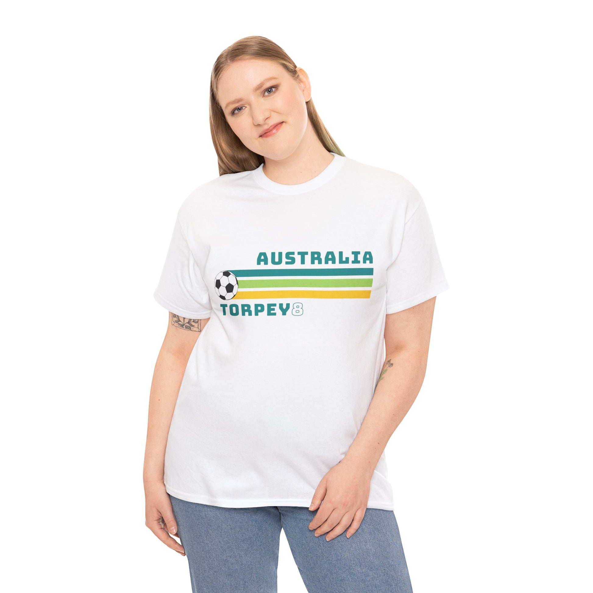 Vintage inspired women’s soccer t-shirt Kaitlyn Torpey Australia