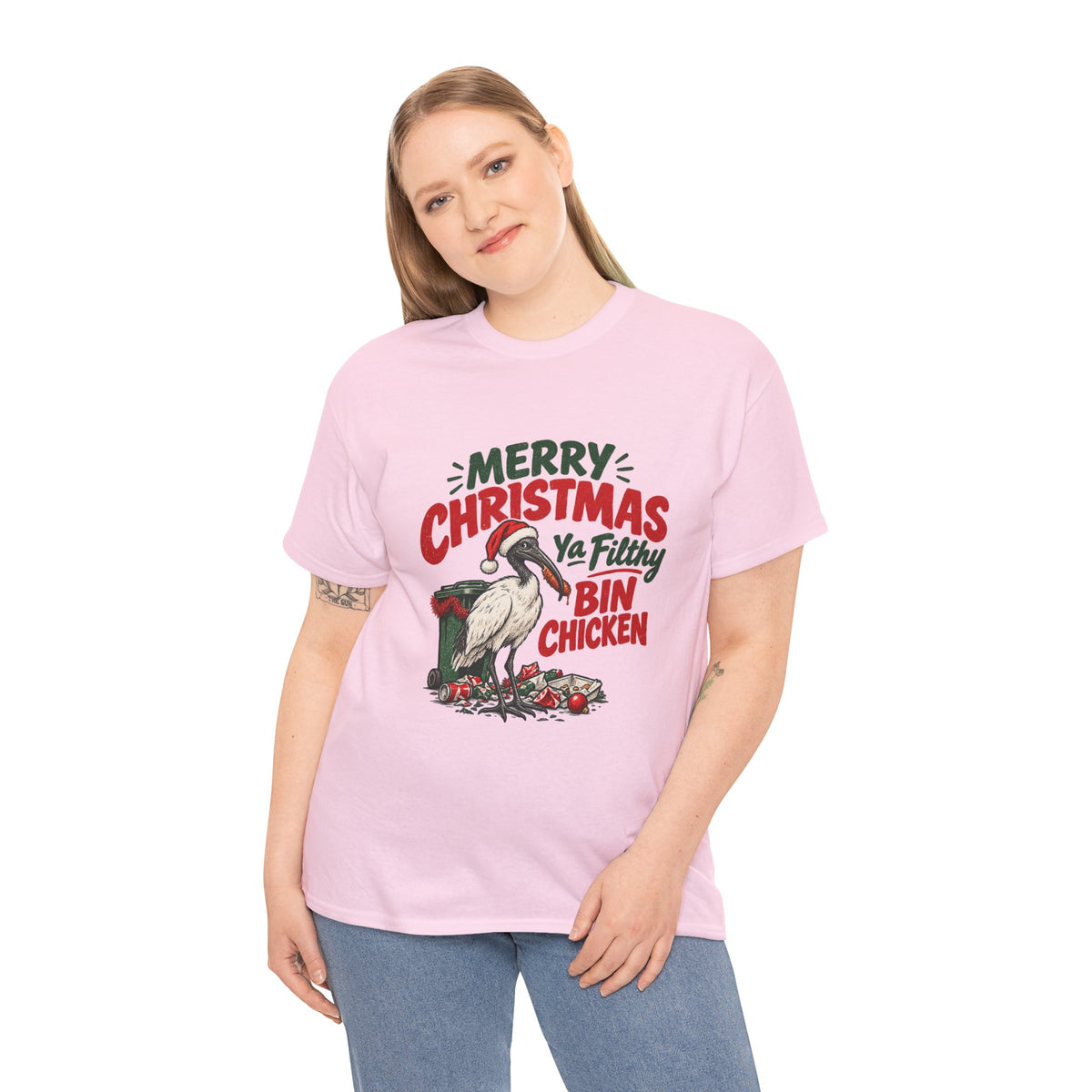 Merry Christmas Ya Filthy Bin Chicken T-Shirt