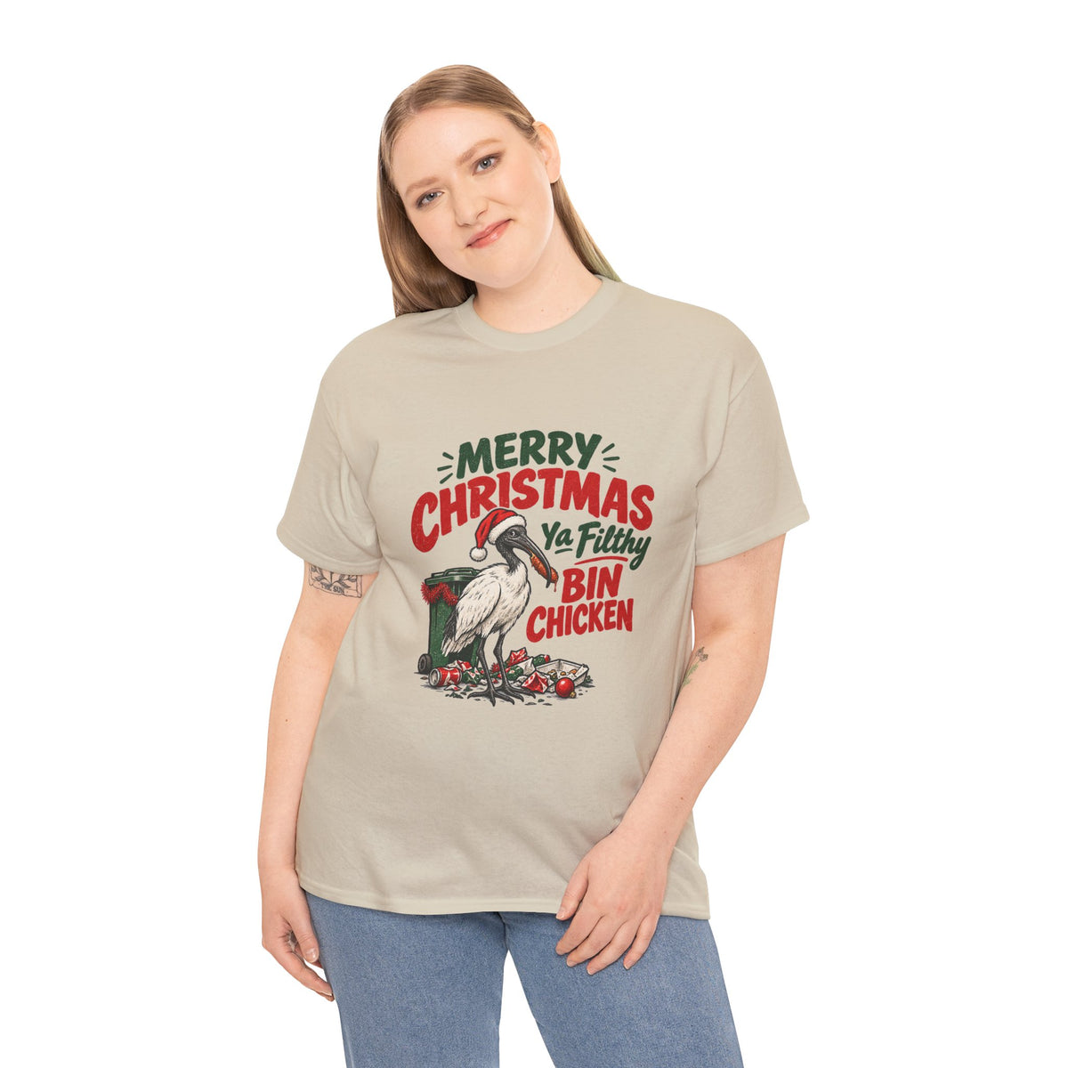 Merry Christmas Ya Filthy Bin Chicken T-Shirt