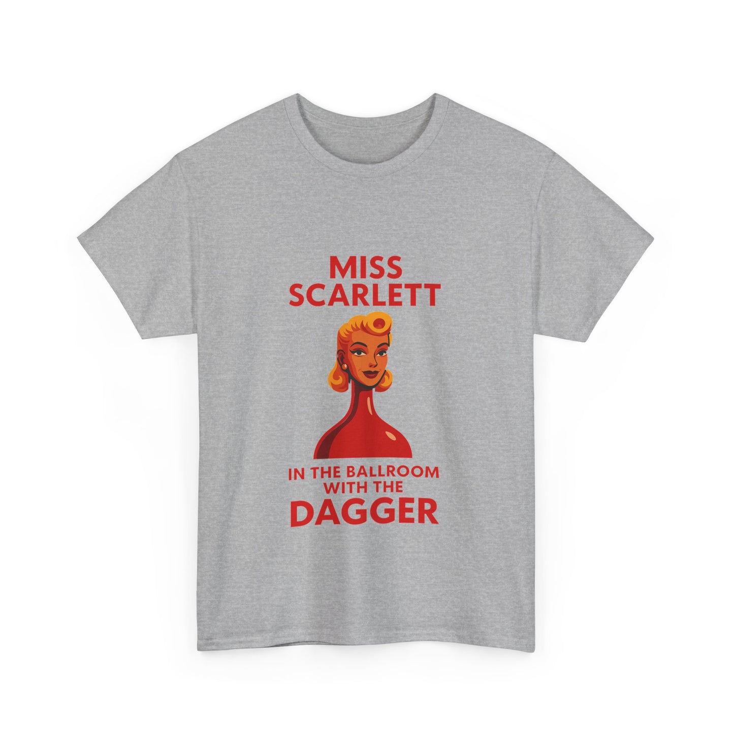 Vintage-inspired design featuring a Cluedo reference perfect for game night lovers.
