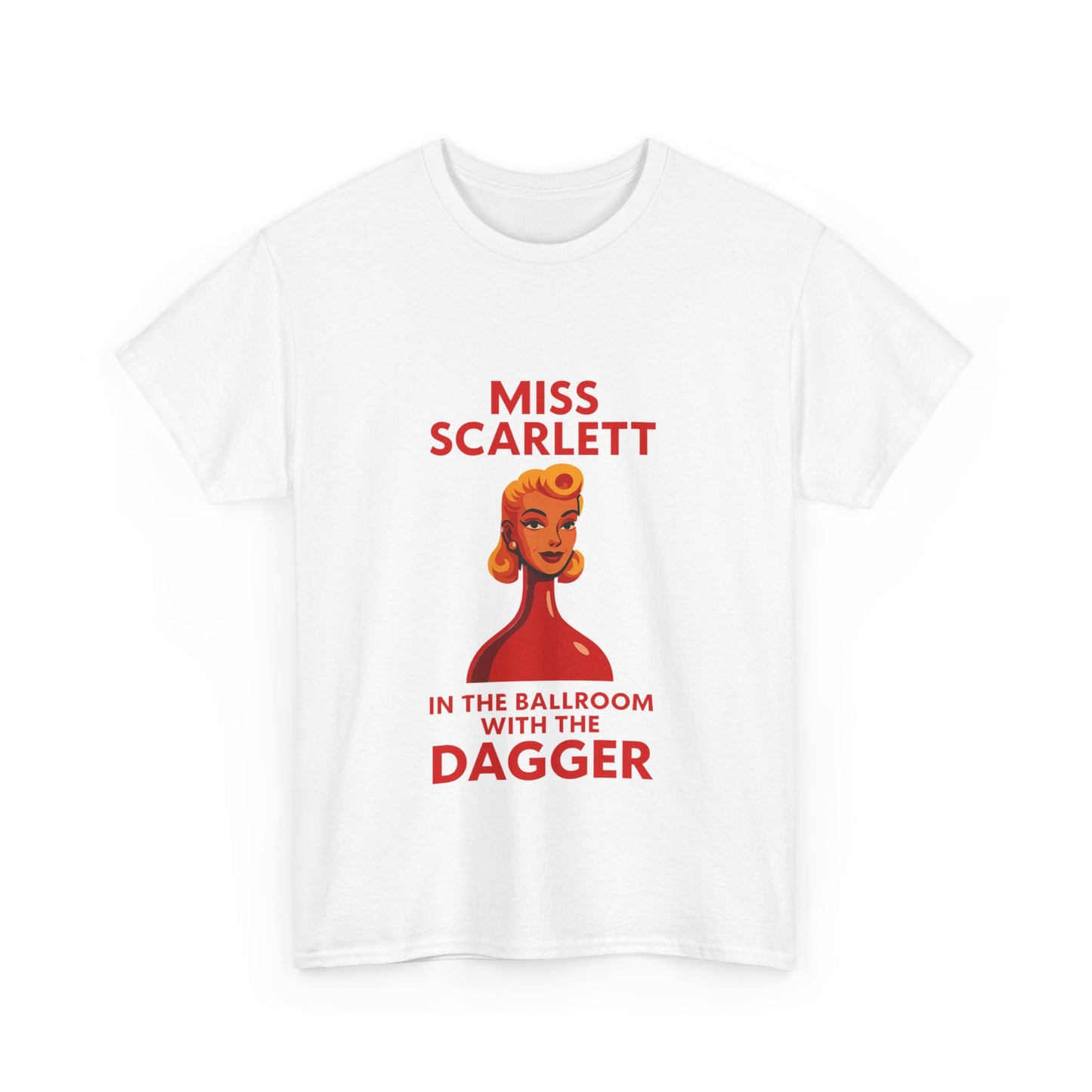 Unisex graphic tee for board game fans, quoting a scene from Cluedo.