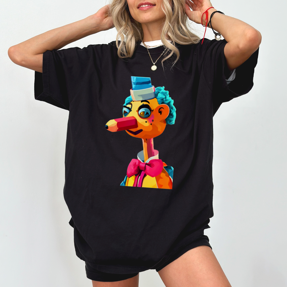 Mr. Squiggle t-shirt featuring the man from the moon for fans of classic Australian children's TV