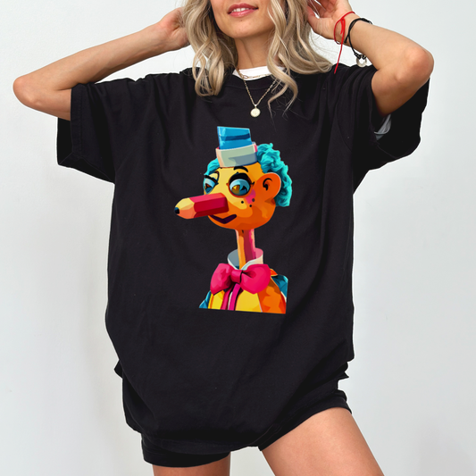 Mr. Squiggle t-shirt featuring the man from the moon for fans of classic Australian children's TV