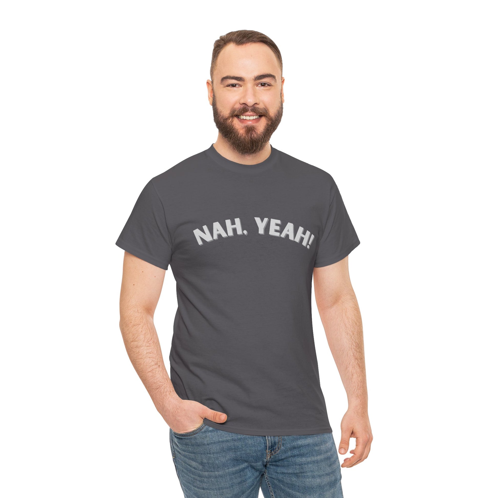 Nah, Yeah!’ shirt – perfect for travel days or repping Aussie humour overseas
