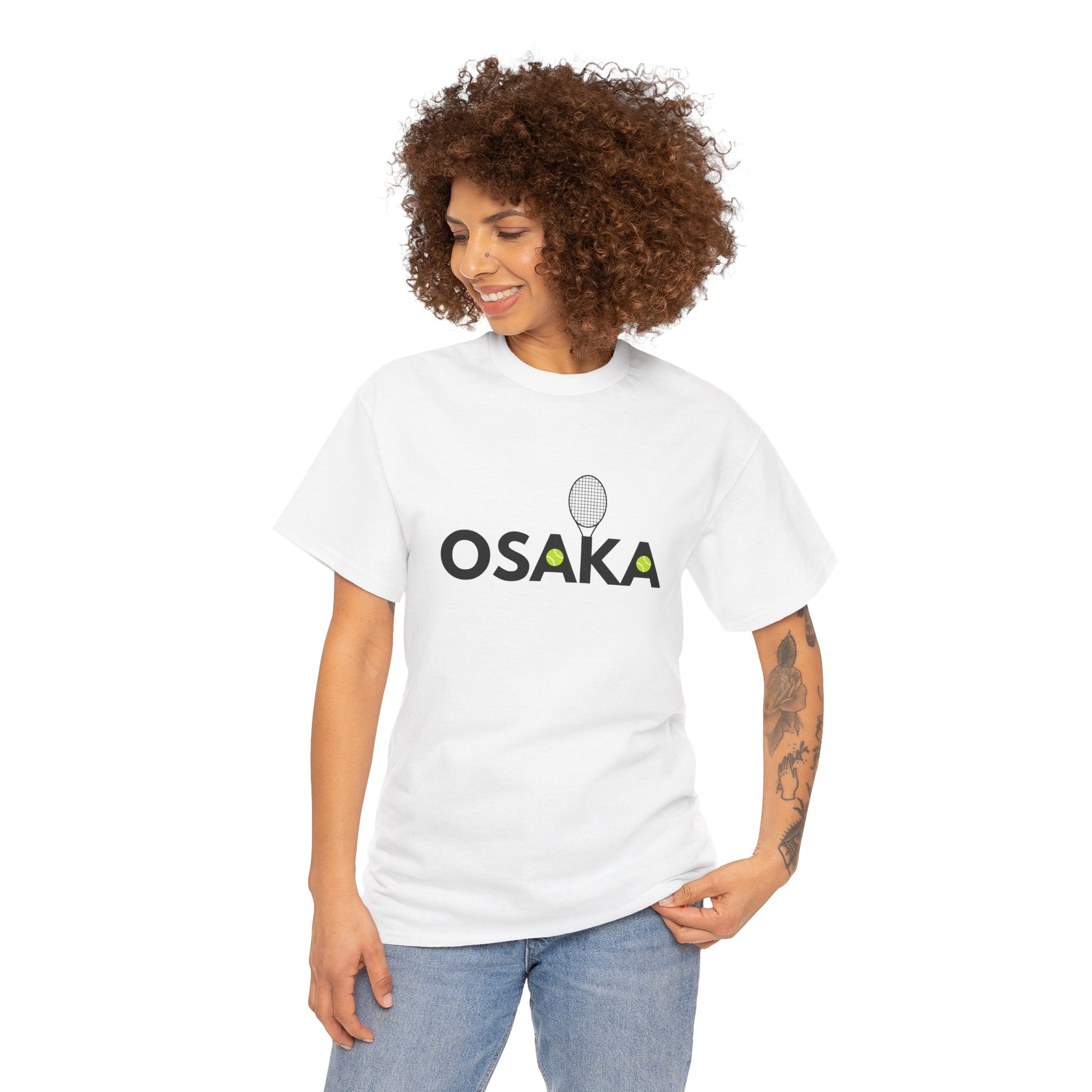 Naomi Osaka inspired tennis apparel with bold name print