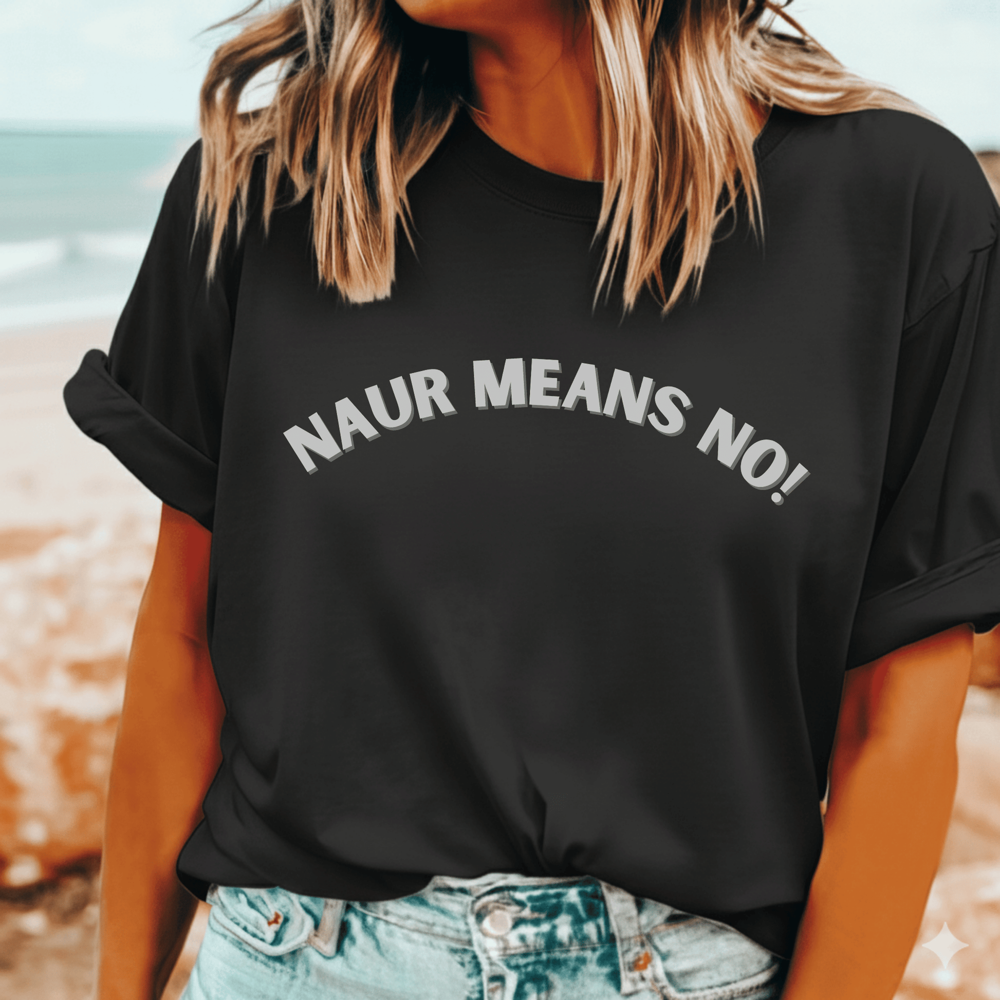 Naur Means No Aussie slang t-shirt for tourists
