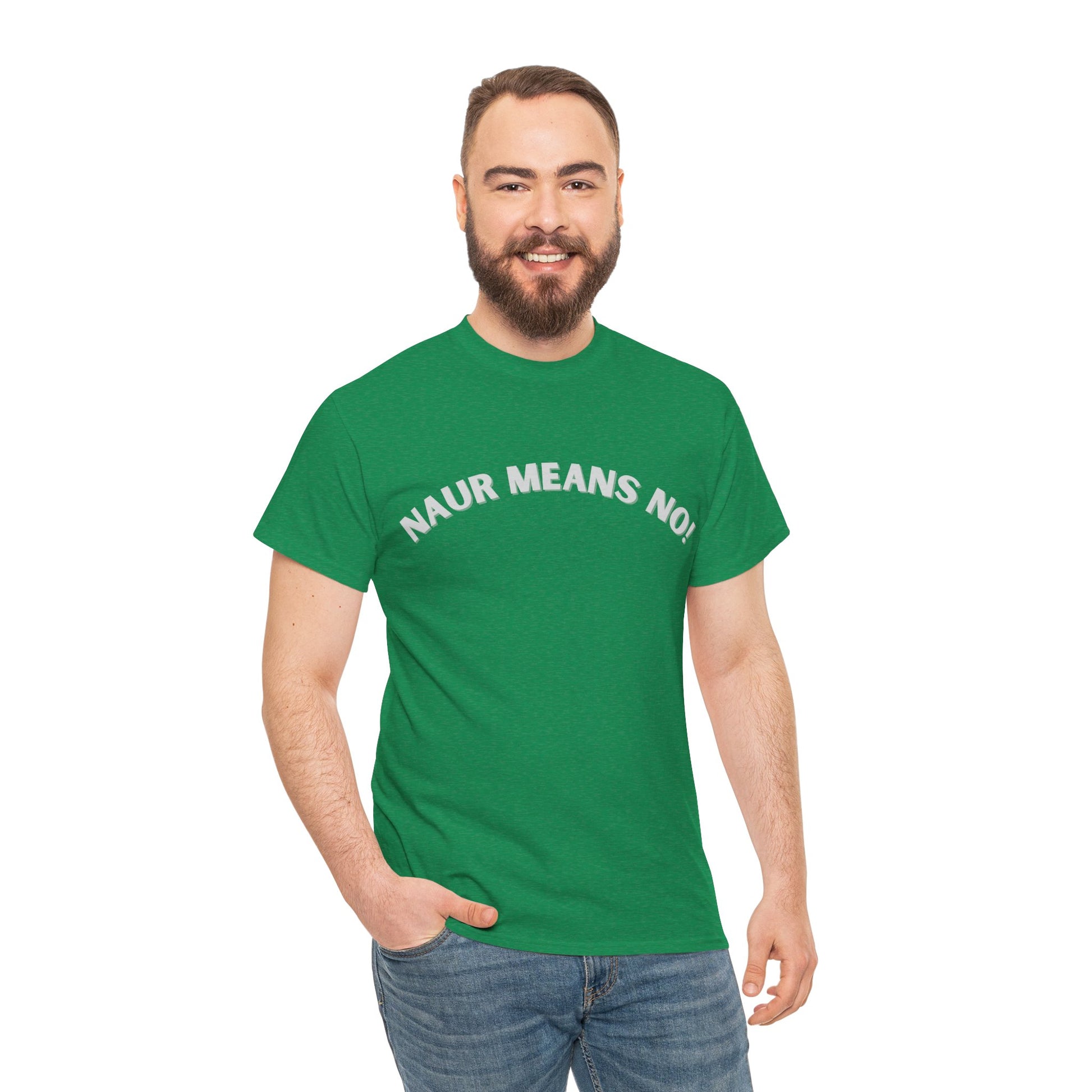 Australia souvenir t-shirt with funny Naur Means No phrase