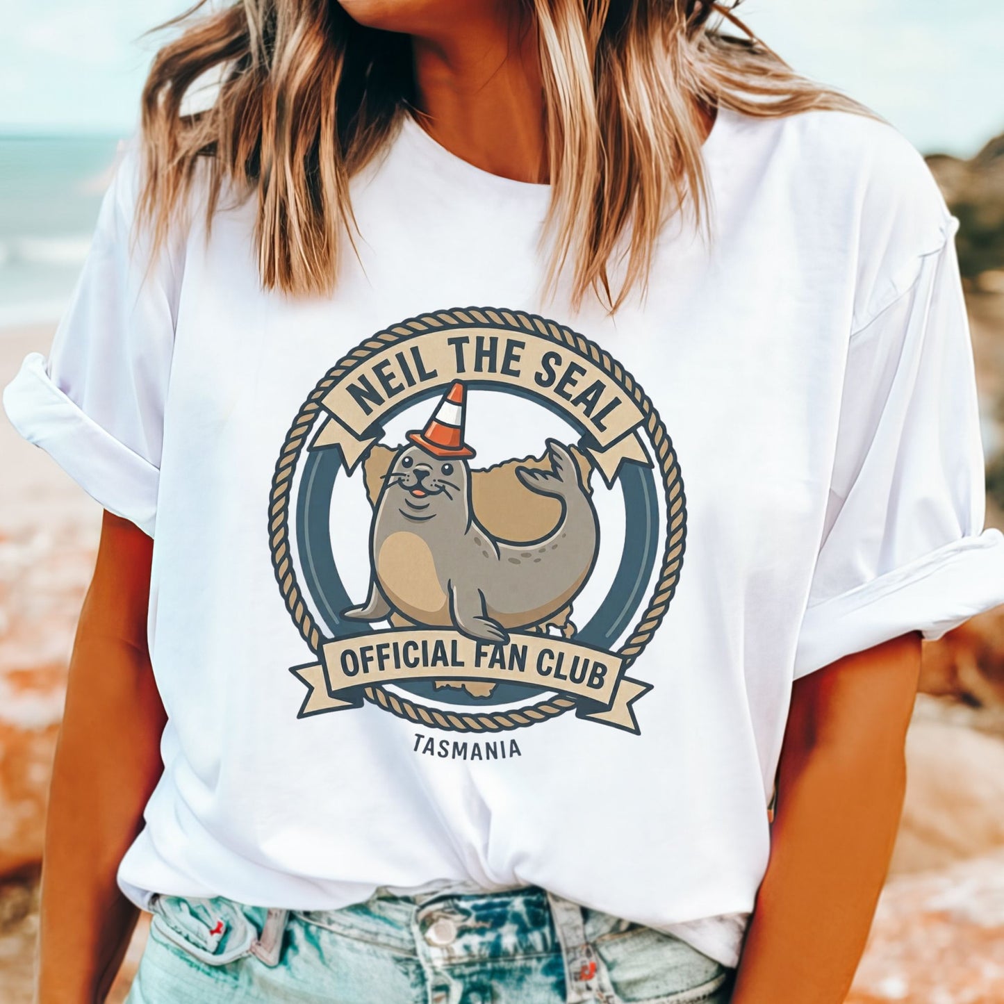 Neil the Seal Official Fan Club T-Shirt | Tasmania's Famous Elephant Seal