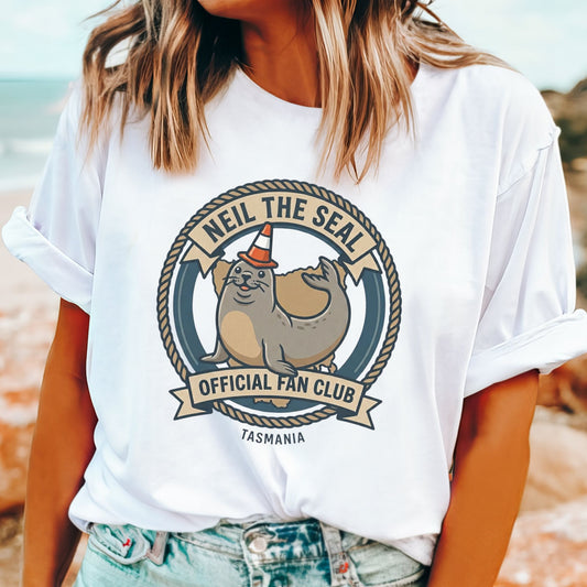 Neil the Seal Official Fan Club T-Shirt | Tasmania's Famous Elephant Seal