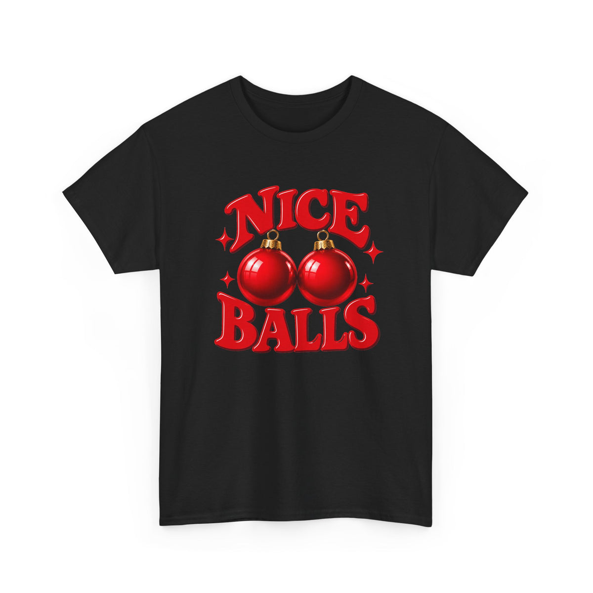 Nice Balls Christmas T-Shirt | Funny Festive Tee
