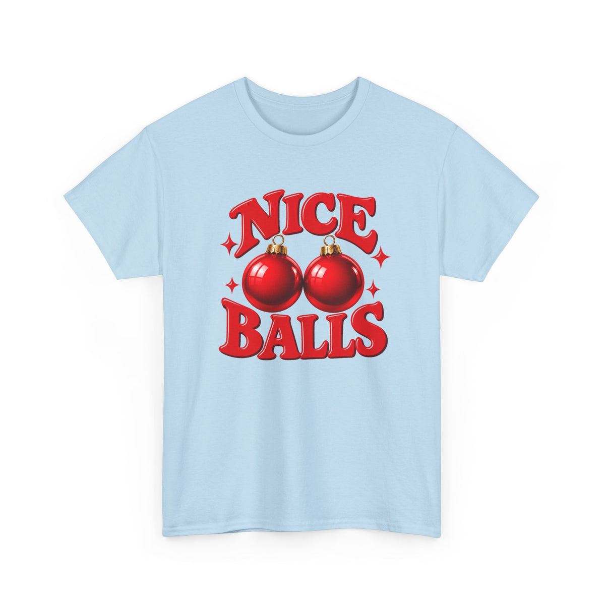 Nice Balls Christmas T-Shirt | Funny Festive Tee