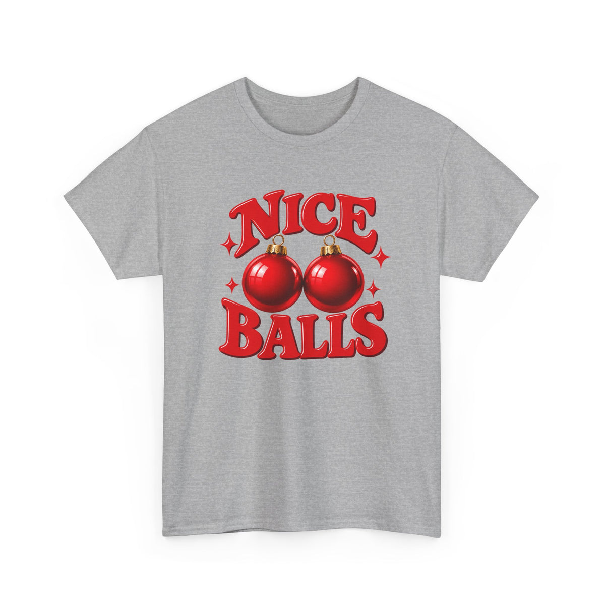 Nice Balls Christmas T-Shirt | Funny Festive Tee