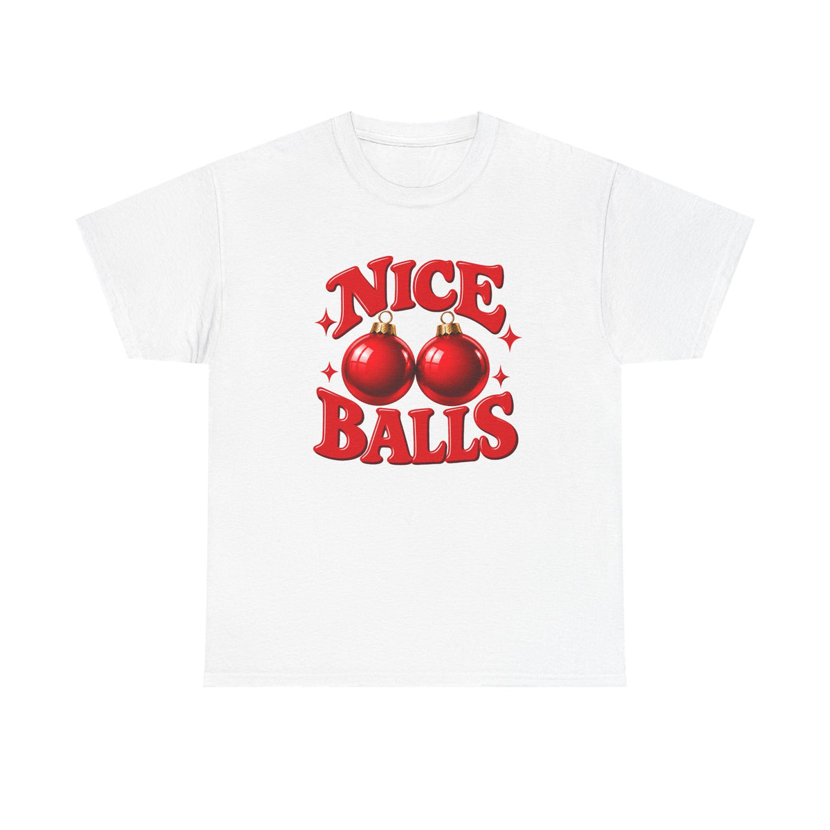 Nice Balls Christmas T-Shirt | Funny Festive Tee