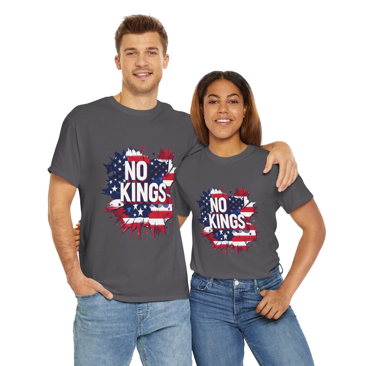 Aussie-made “No Kings” political t-shirt—perfect gift for progressives and democracy defenders.