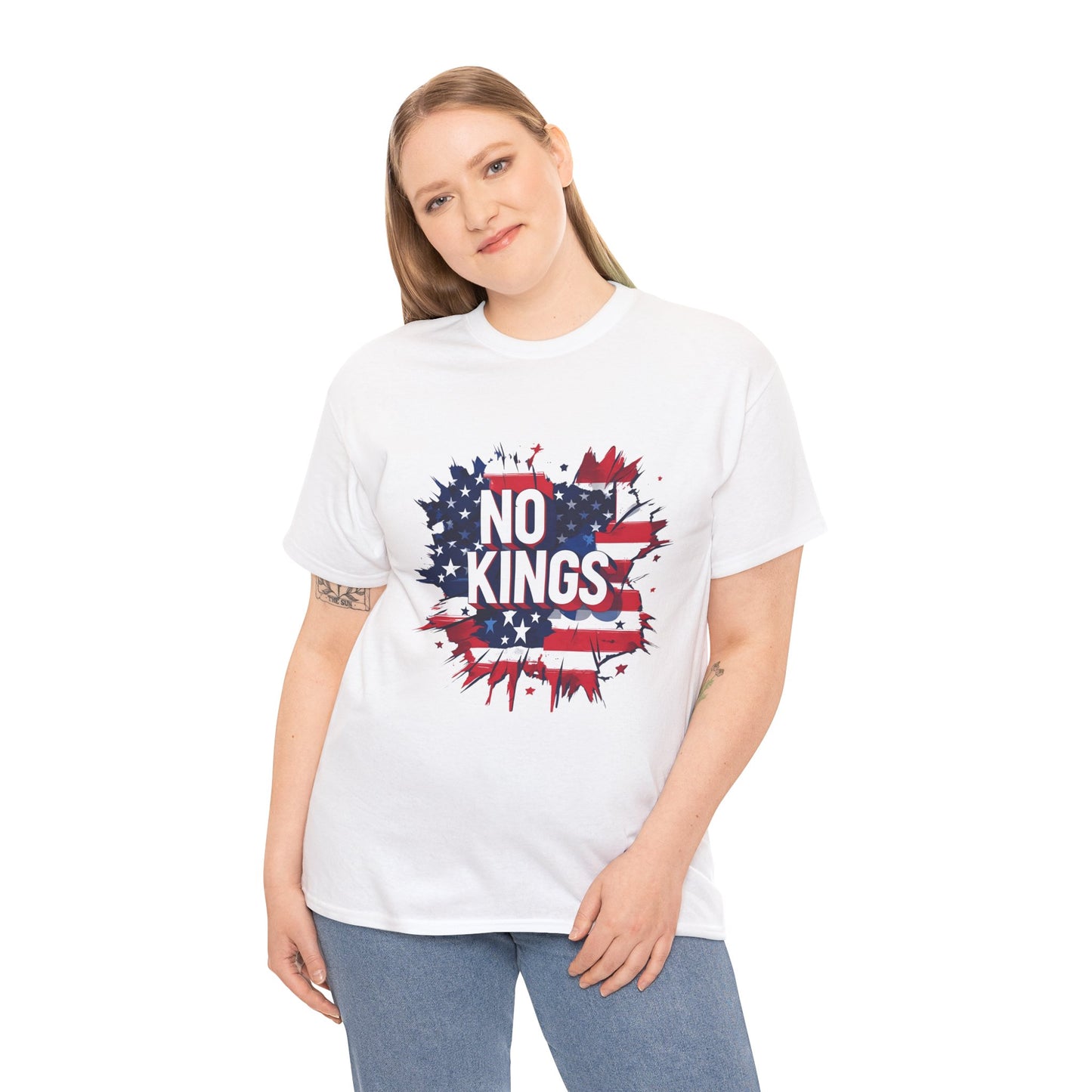 Stand up to authoritarianism with this powerful “No Kings” t-shirt—crafted for impact, available in Australia and beyond.