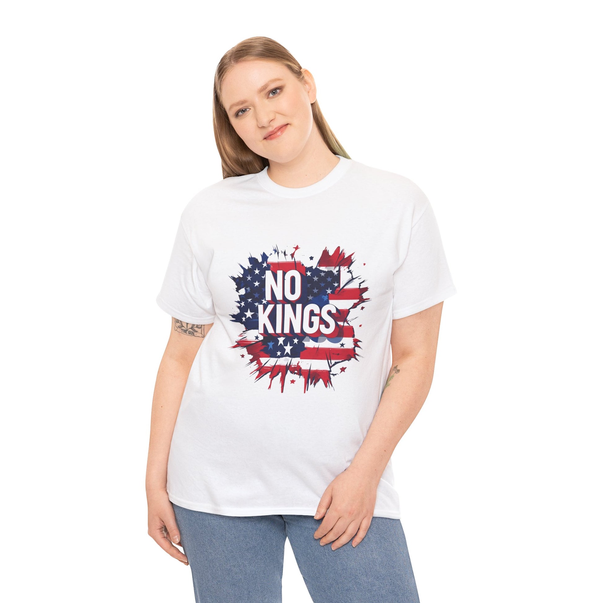Stand up to authoritarianism with this powerful “No Kings” t-shirt—crafted for impact, available in Australia and beyond.