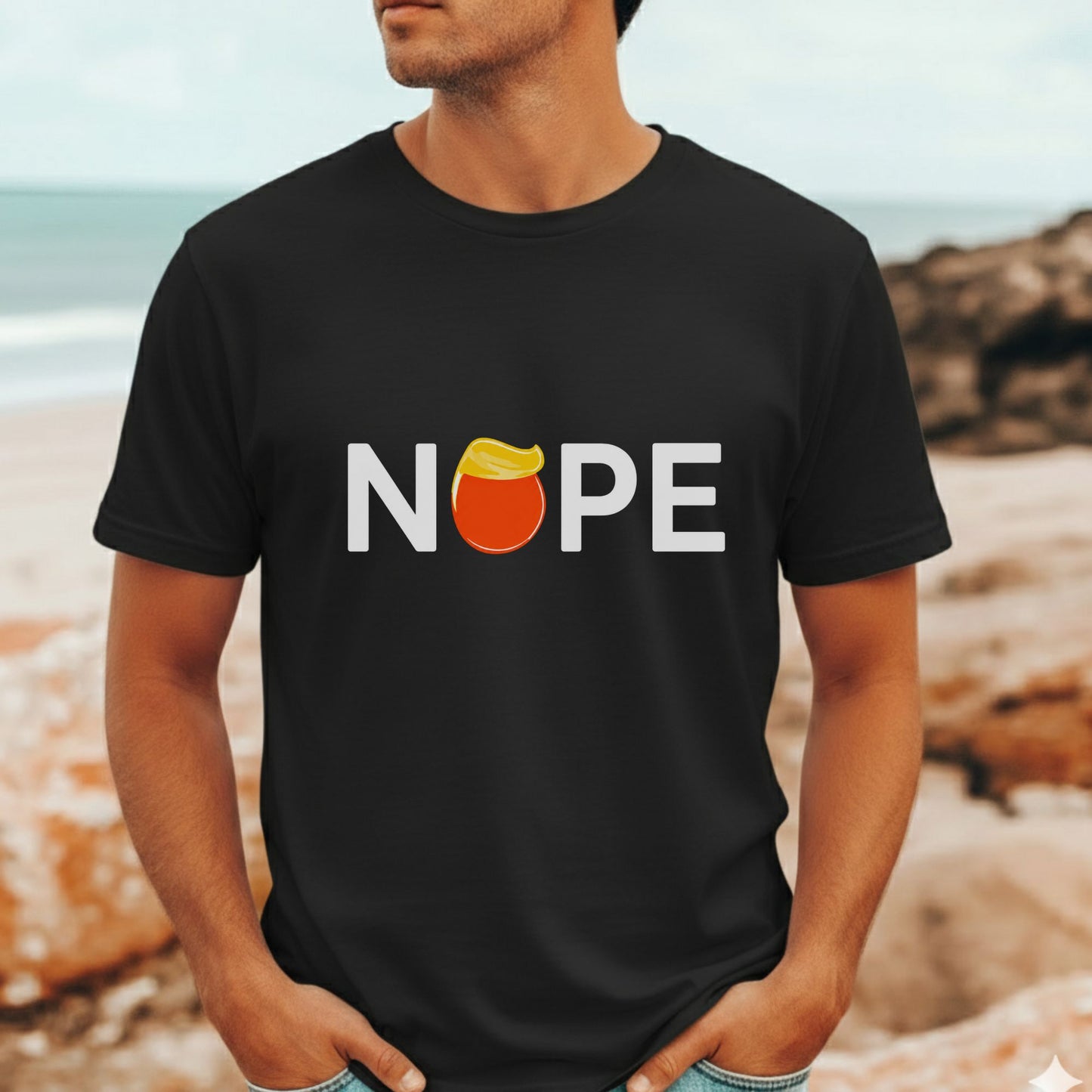 Nope Trump T-Shirt as Worn by Todd Sampson on Gruen