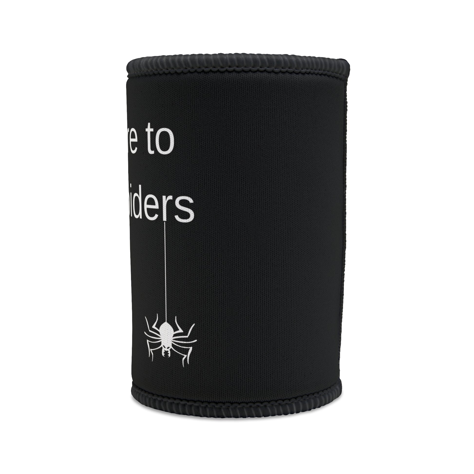 Black Aussie humour stubby holder for backyard BBQ and parties